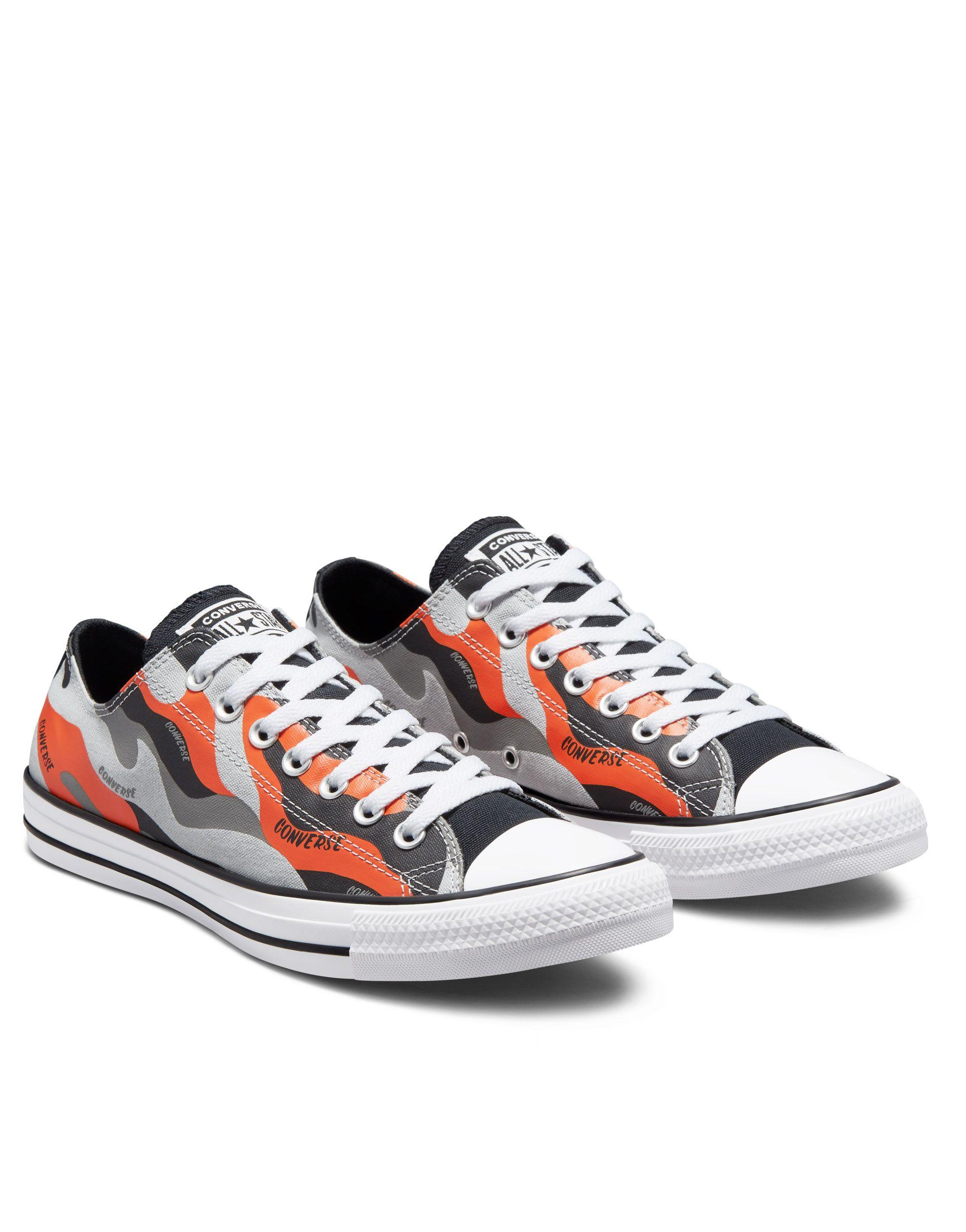 Converse Chuck Taylor All Star Ox Hybrid Camo Print Canvas Sneakers in  Orange for Men | Lyst