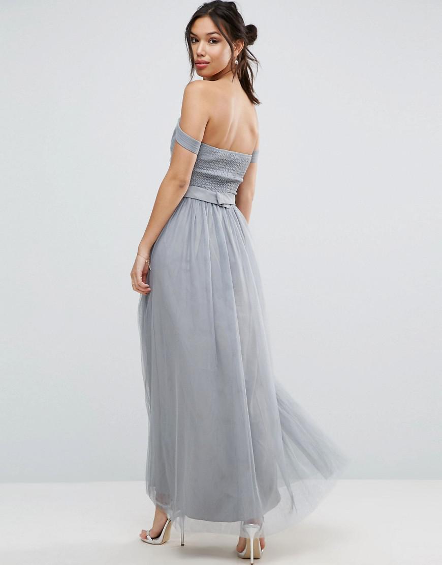 Gray Pleated Maxi Dress - bluewizarddesign