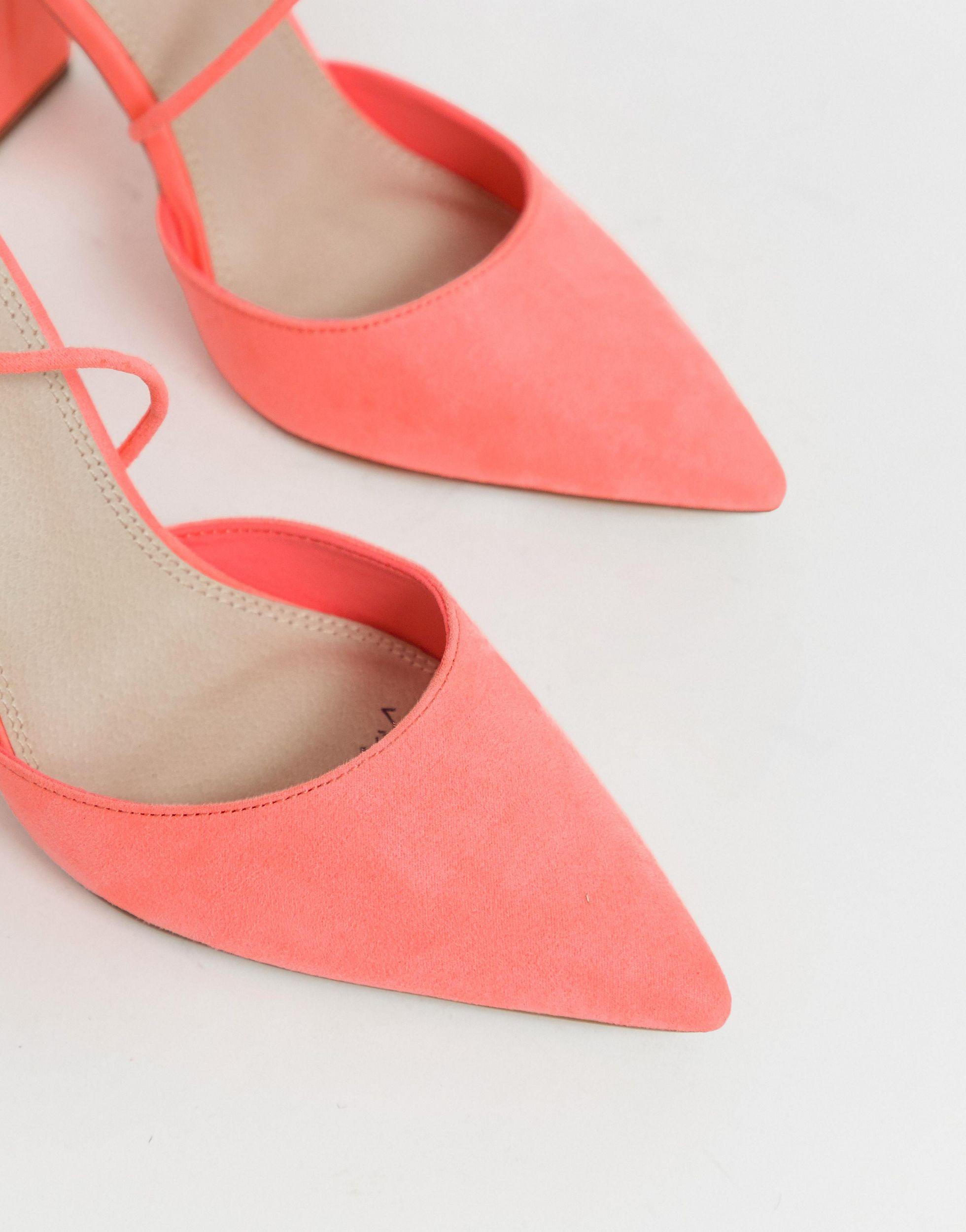 asos coral shoes