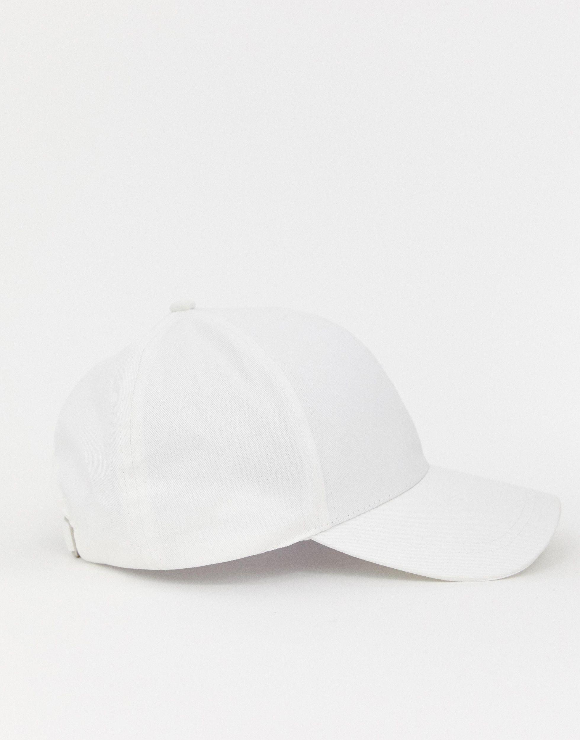 plain white cap