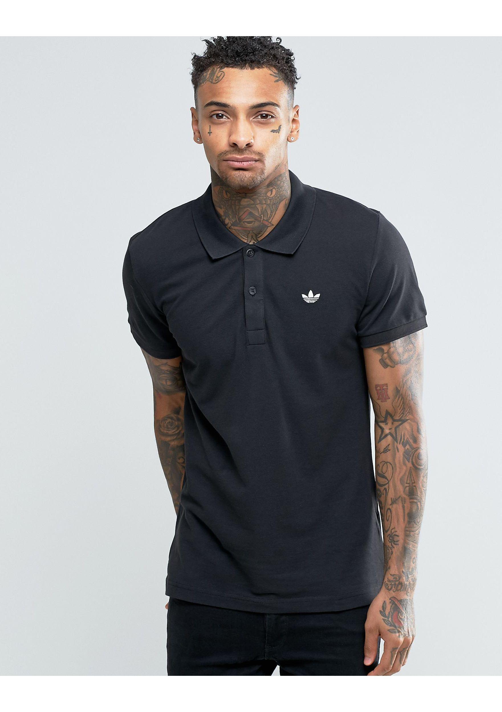 adidas Trefoil Shirt Ab8298 in Black for Men | Lyst