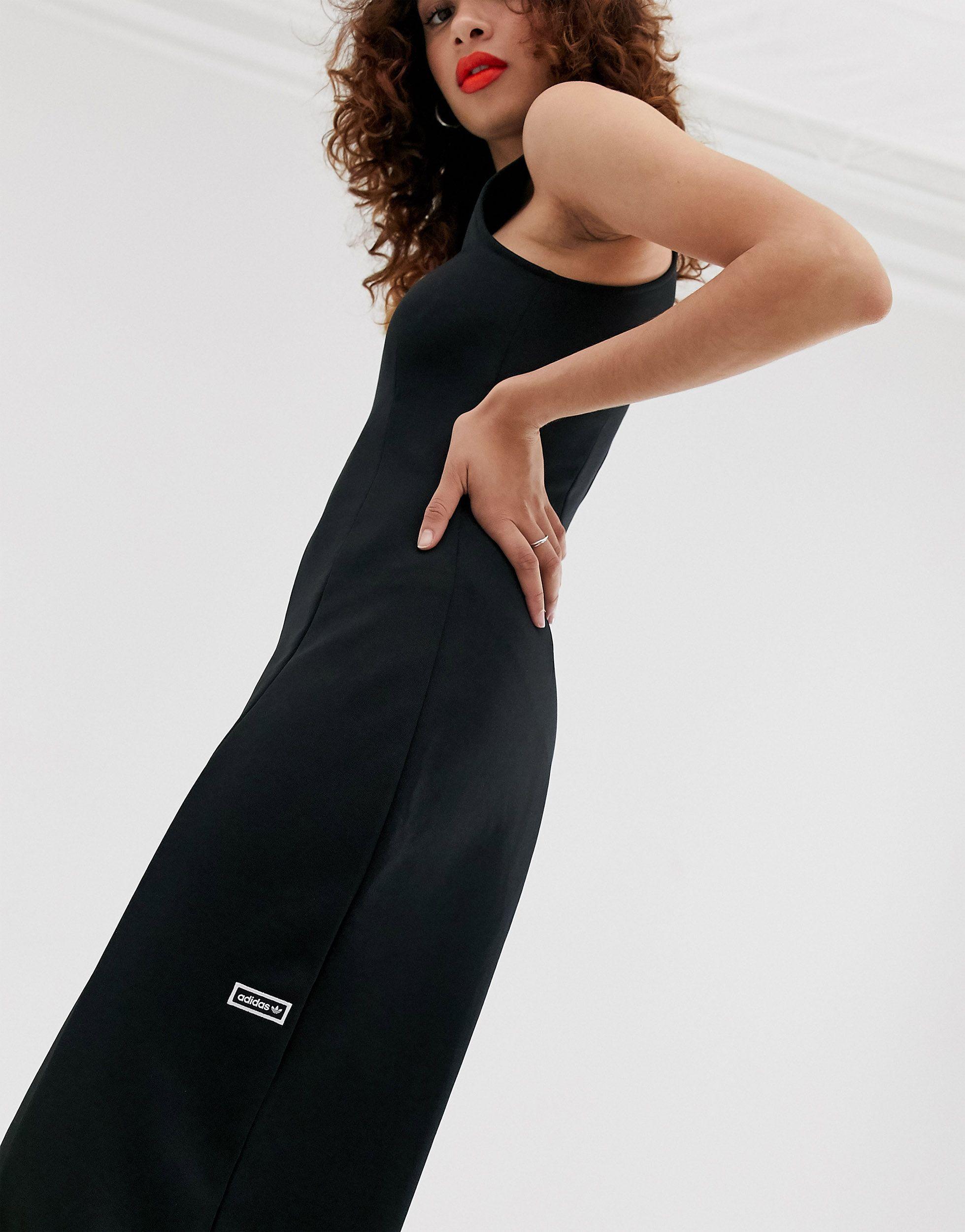 adidas Originals Cotton Tlrd Jumpsuit in Black - Lyst