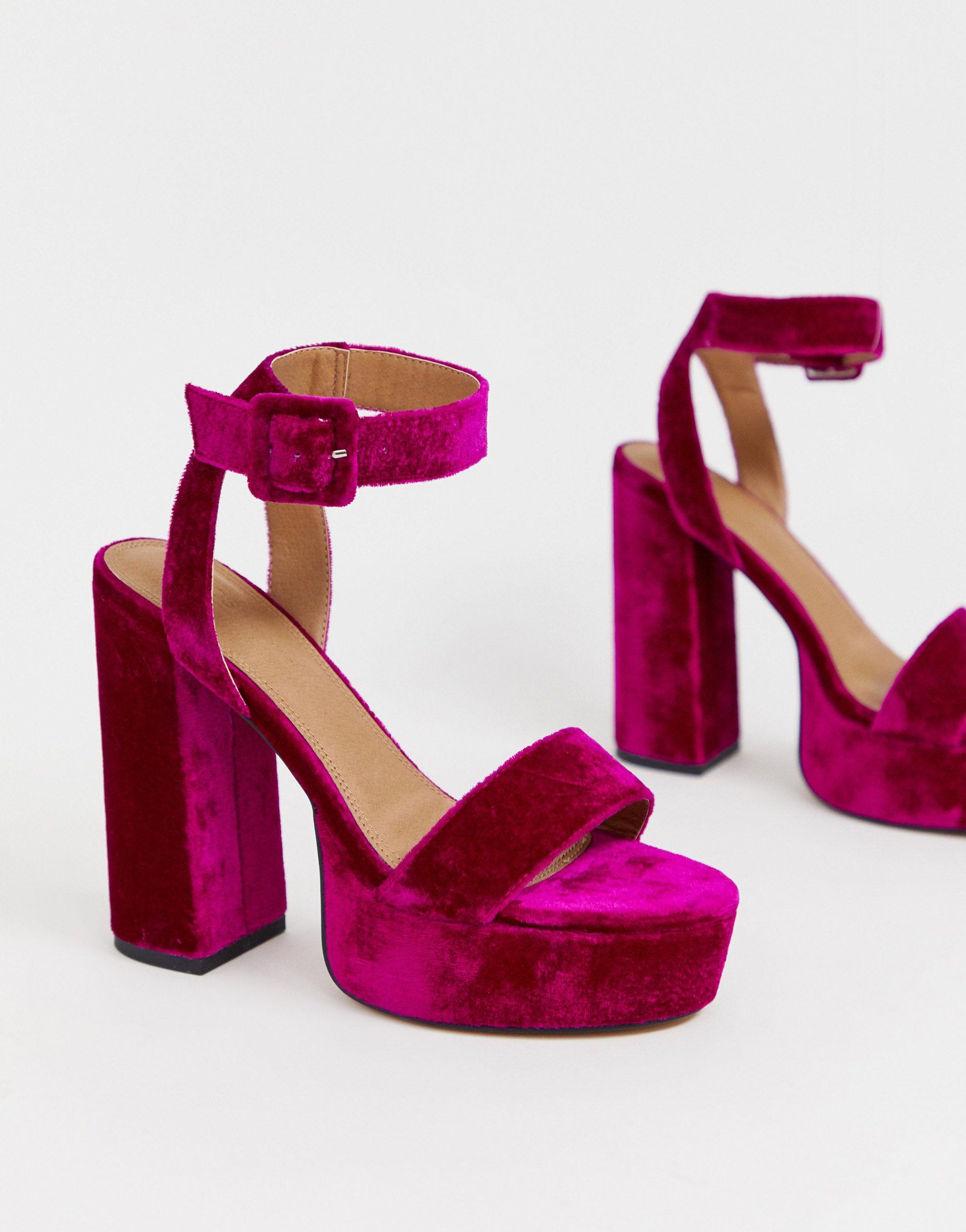 Туфли босоножки розовые