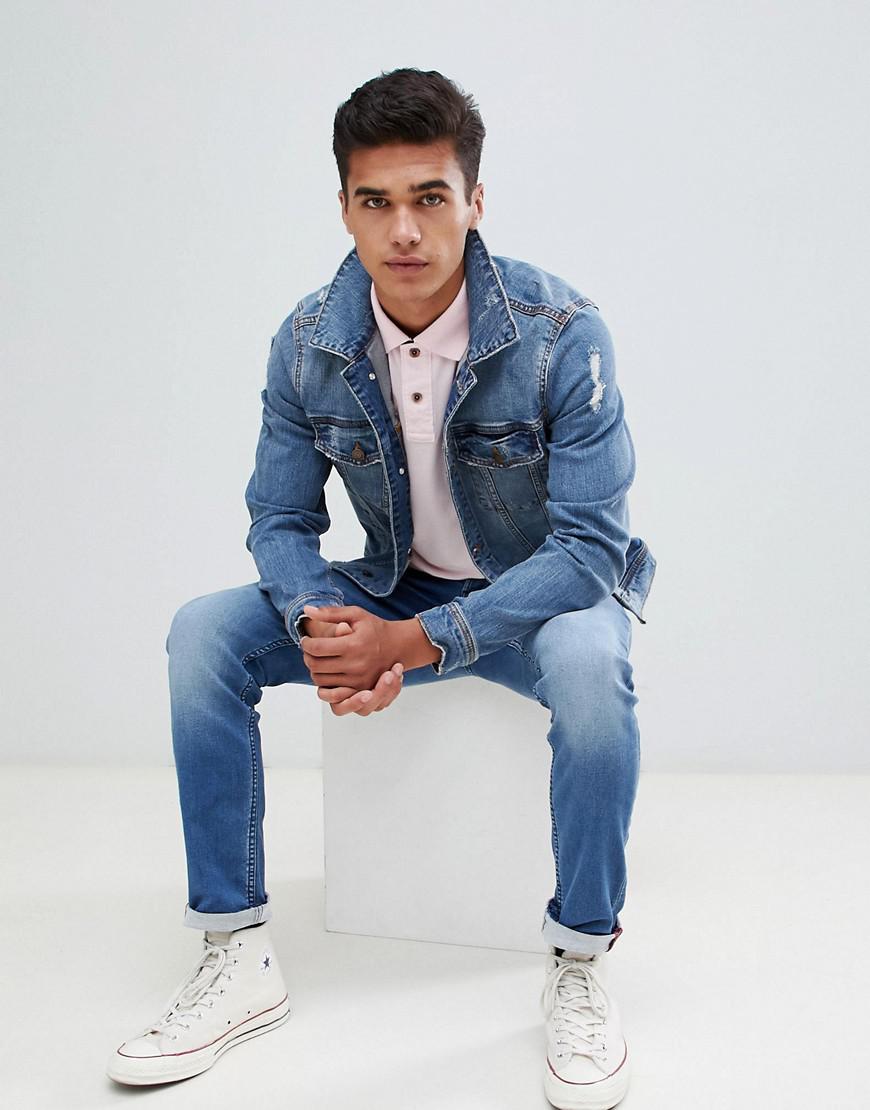 hollister denim trucker jacket