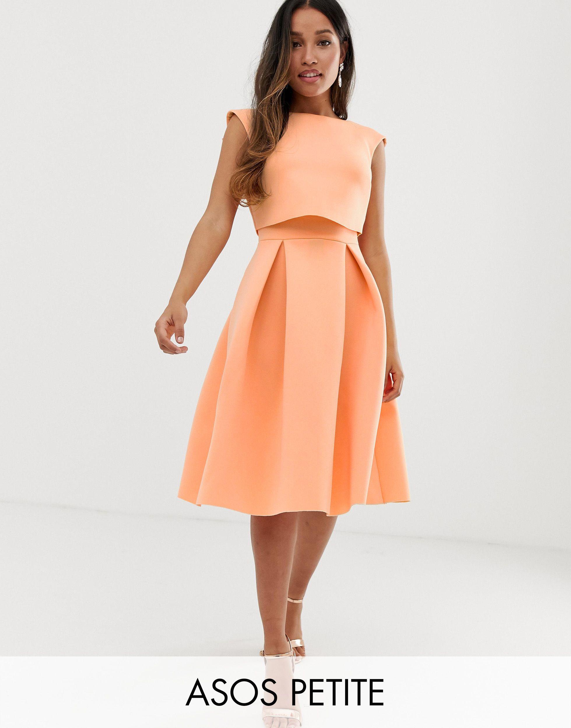 asos design bandeau crop top maxi prom dress