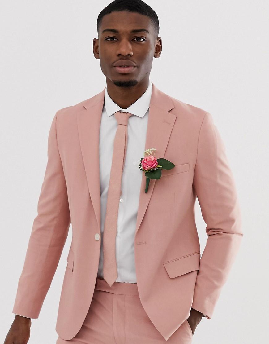 dusty pink suit jacket
