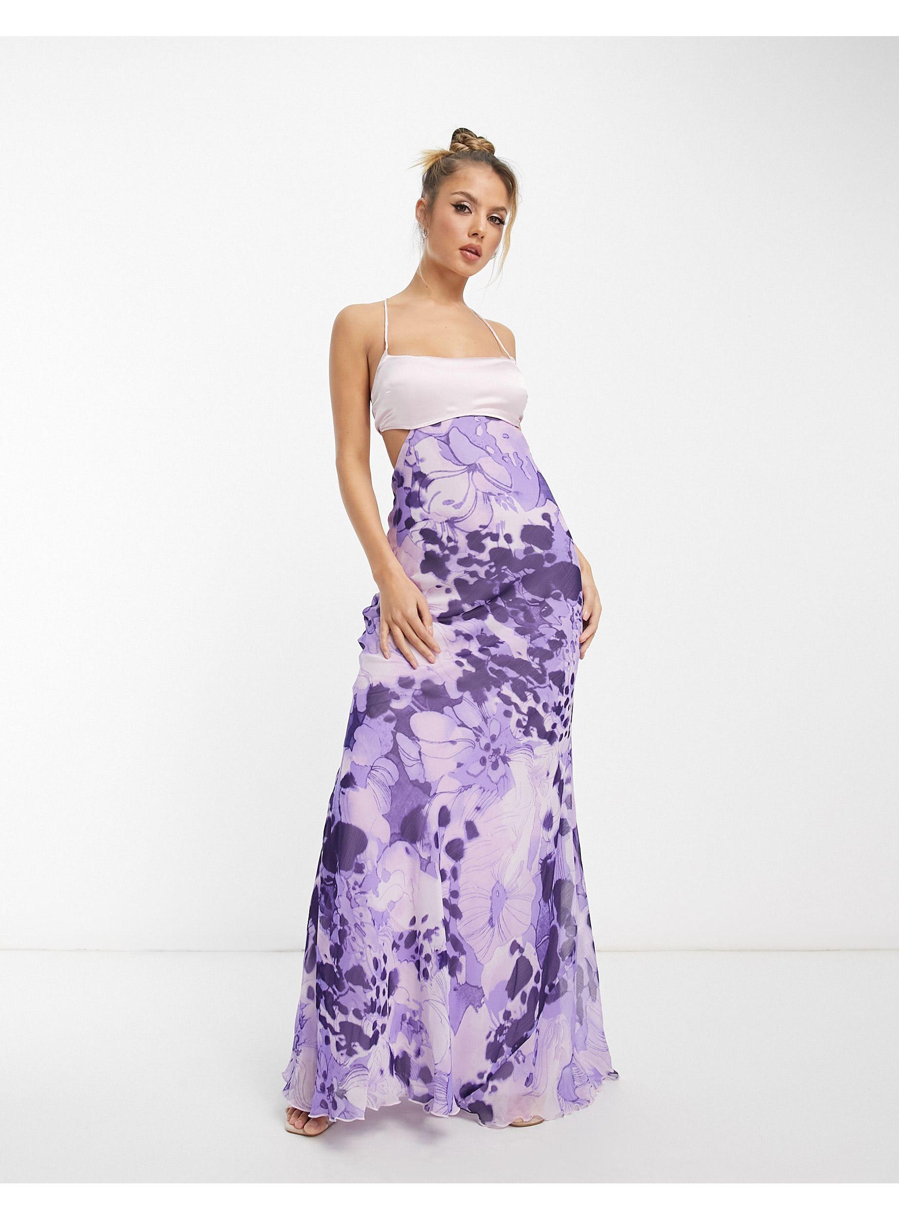 asos purple dress