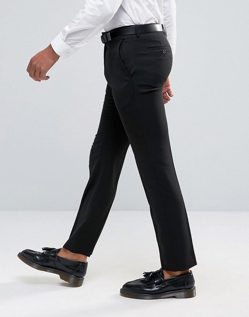 Lyst - French Connection Plain Formal Slim Fit Pants in Black for Men