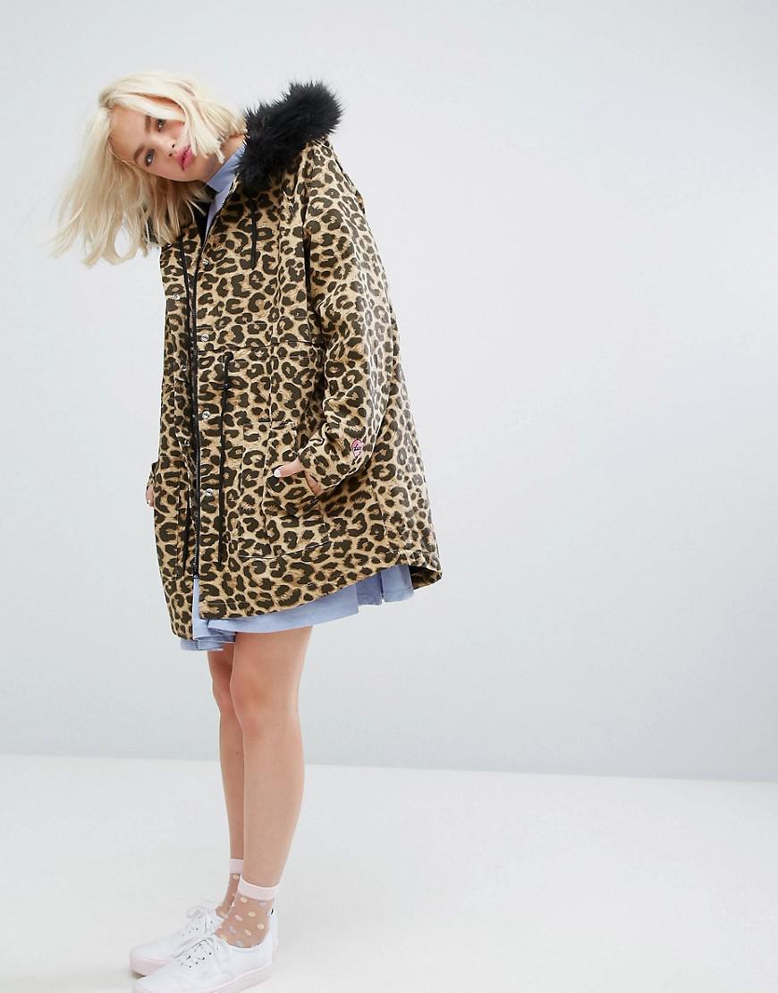Lazy Oaf Leopard Parka Store, 50% OFF 