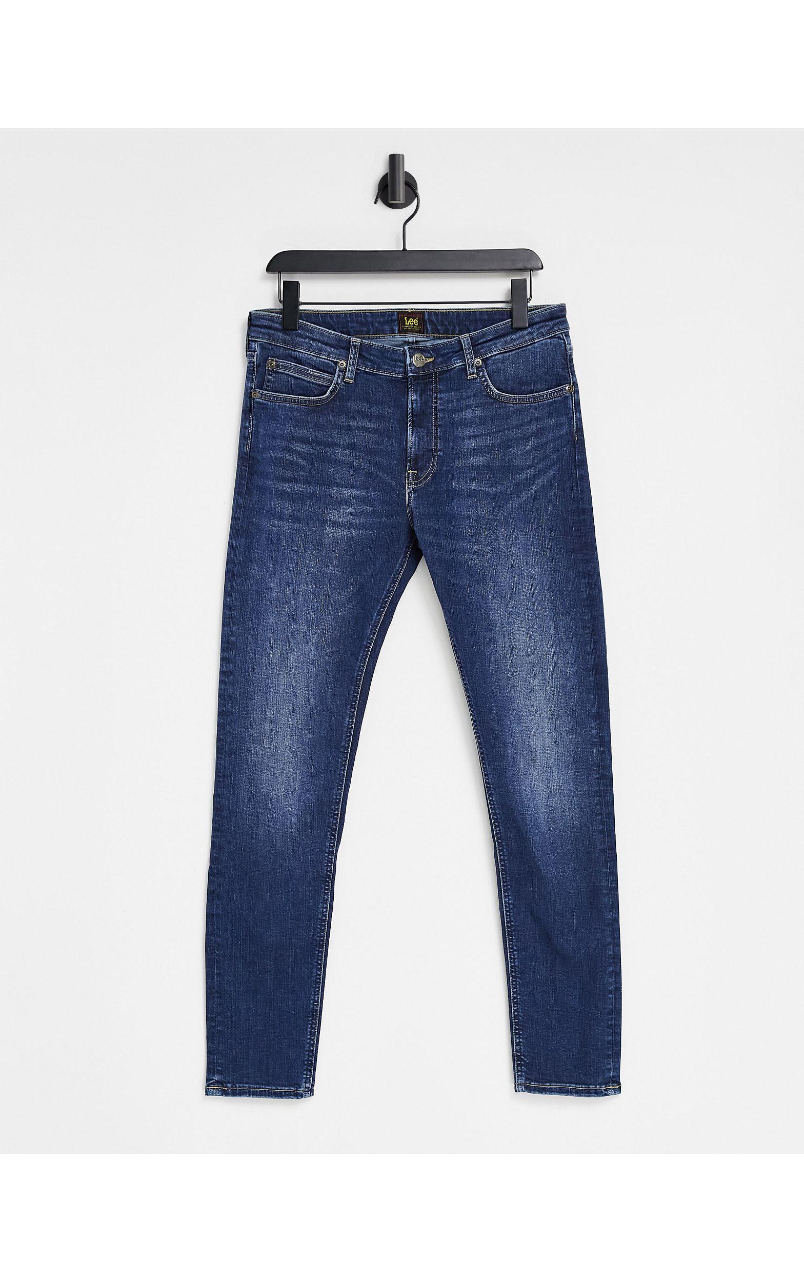 Lee Jeans Denim Malone Skinny Fit Jeans in Blue for Men - Lyst