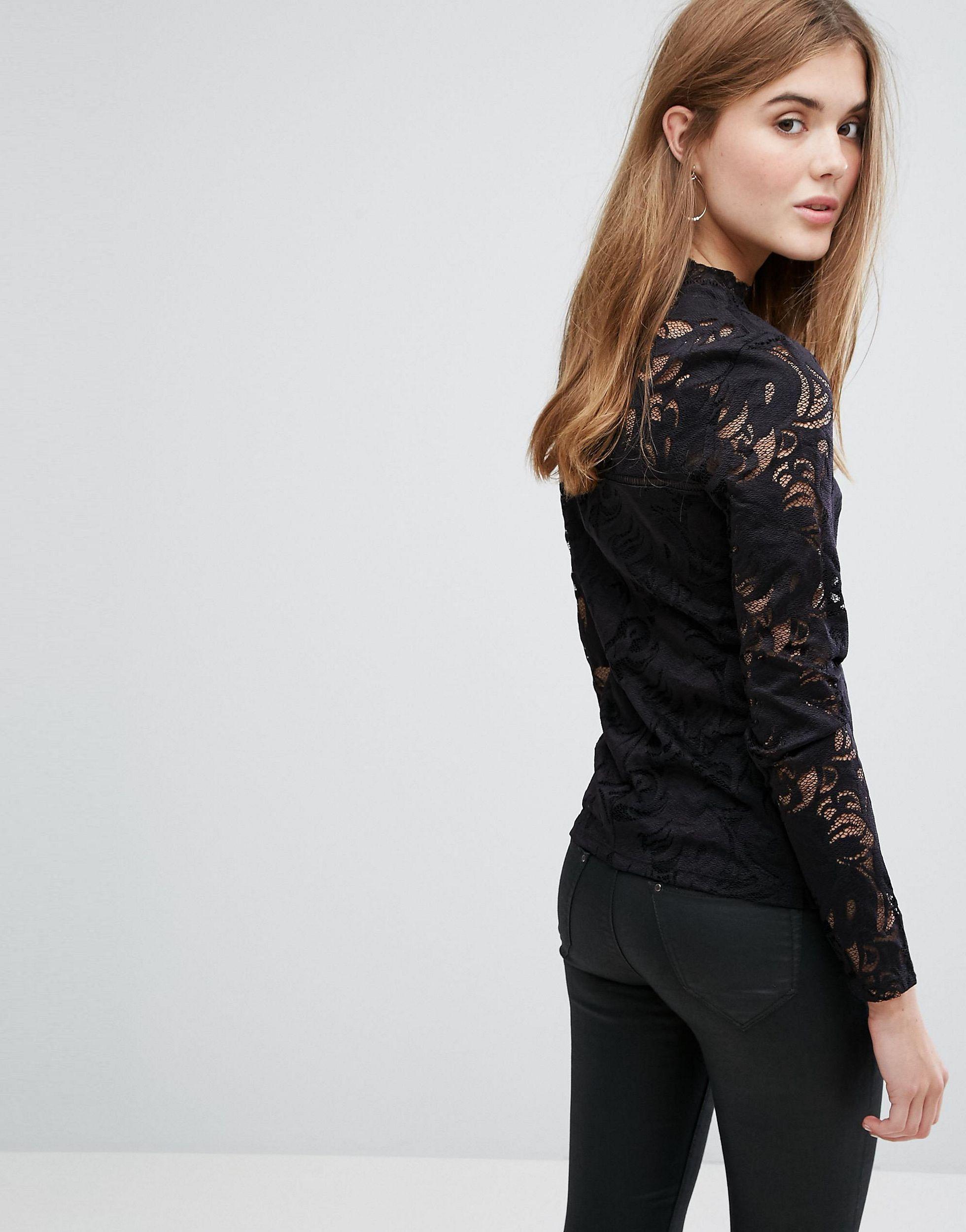 Vila Lace Long Sleeve Top Hot Sale, UP TO 56% OFF | www.aramanatural.es
