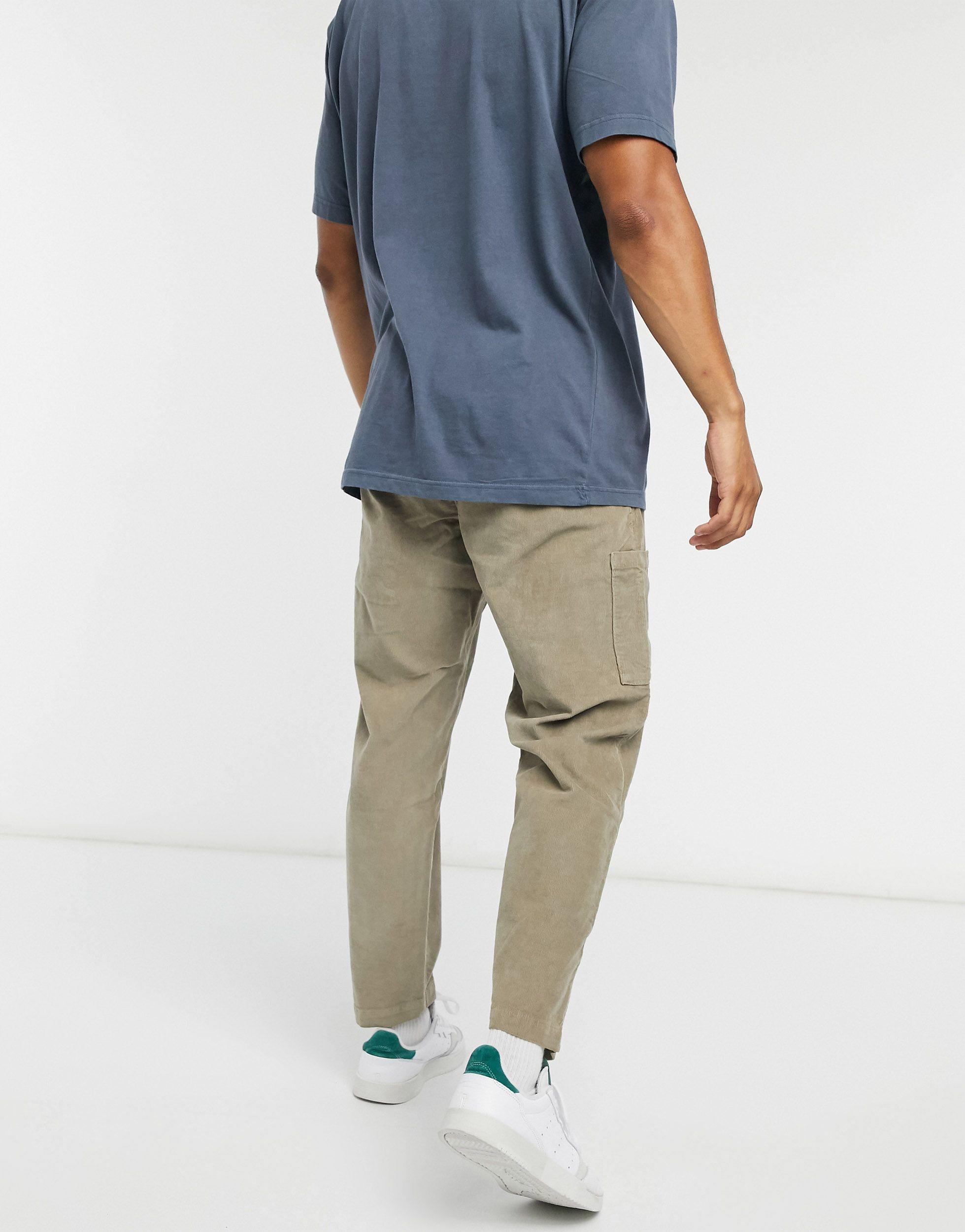 levi's tapered drawstring cord trousers