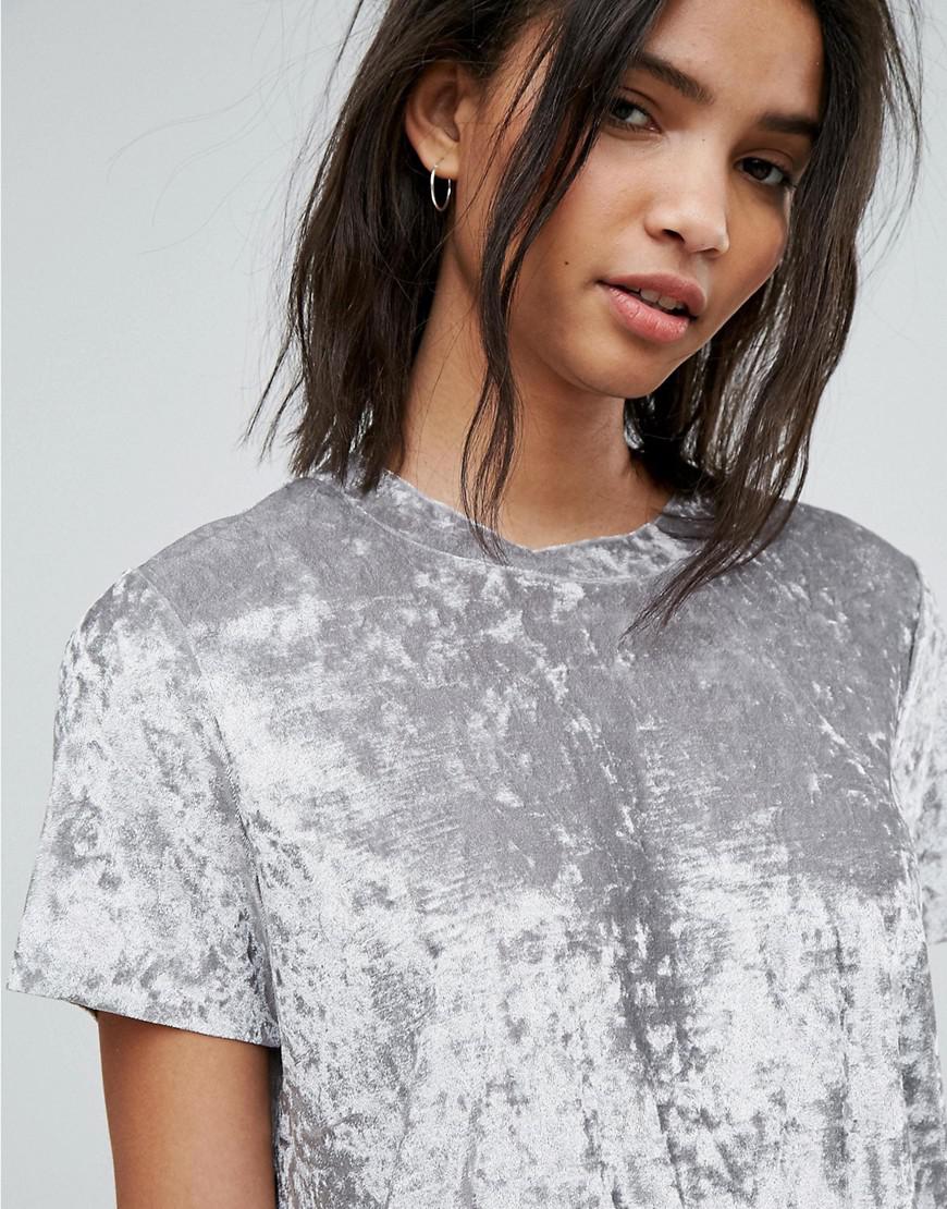 Dr. Denim Crushed Velvet T-shirt in 