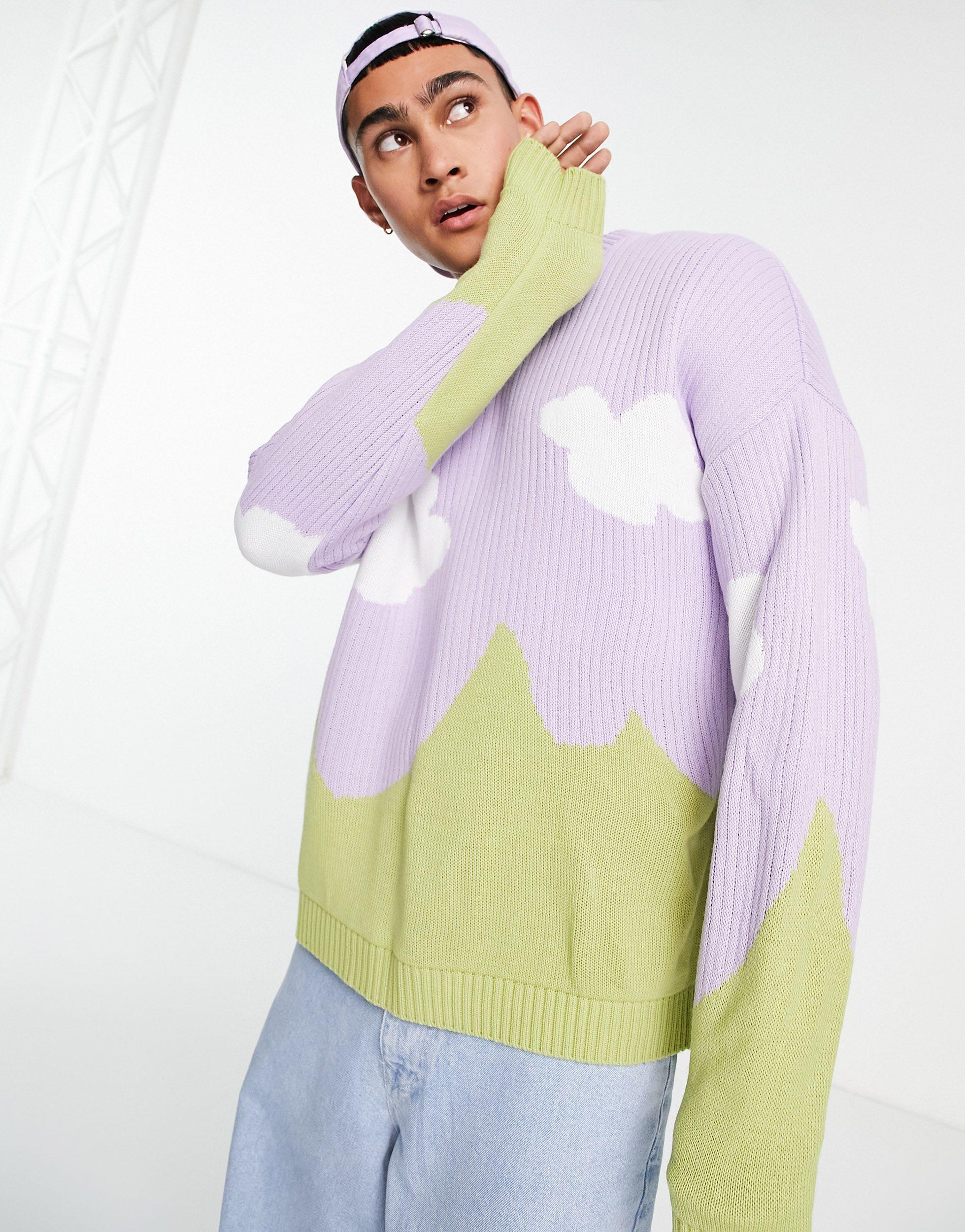 purple cloud jumper asos
