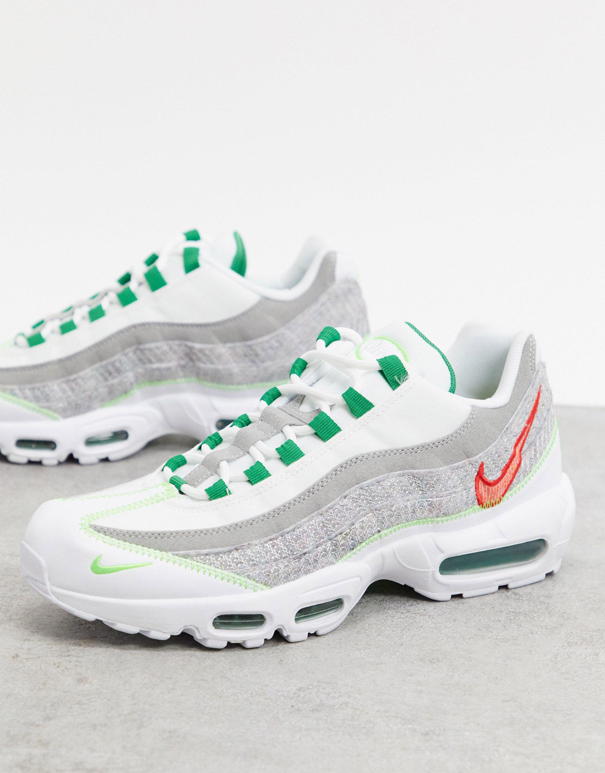 Nike Air Max 95 Nrg Recycled Jersey Trainers in Grey (White) for ...