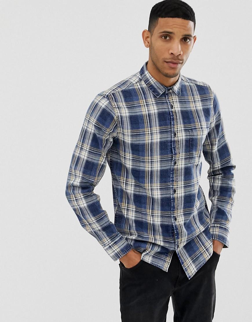 Men's slim fit check shirt Clearance