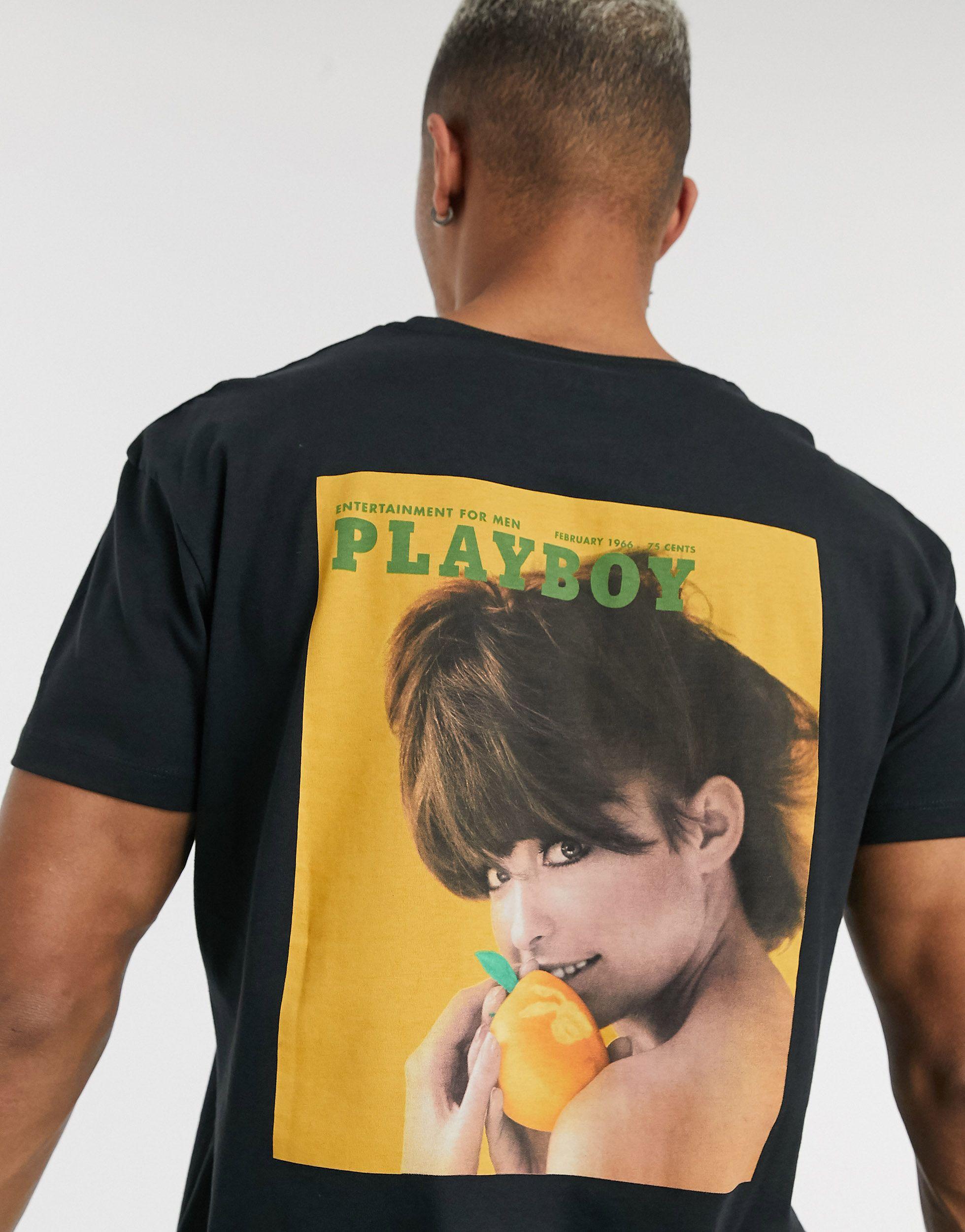Jack & Jones – Originals – es T-Shirt mit PLAYBOY-Rückenaufdruck in Schwarz  für Herren | Lyst AT