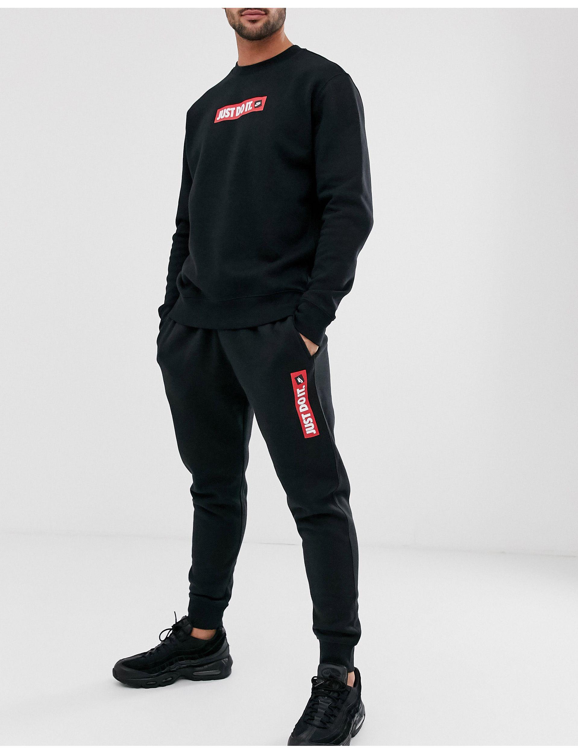 Nike Just Do It Tab Sweatpants in Black for Men | Lyst Canada