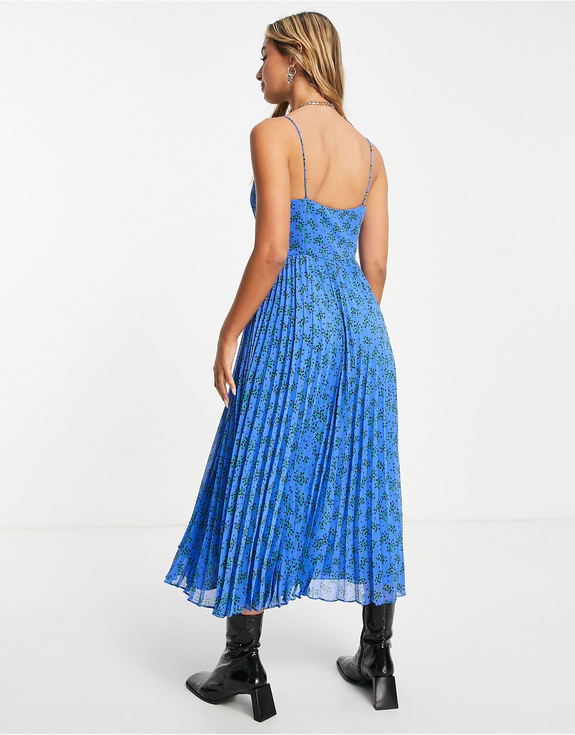 Whistles Kinetic Strappy Pleated Dress 
