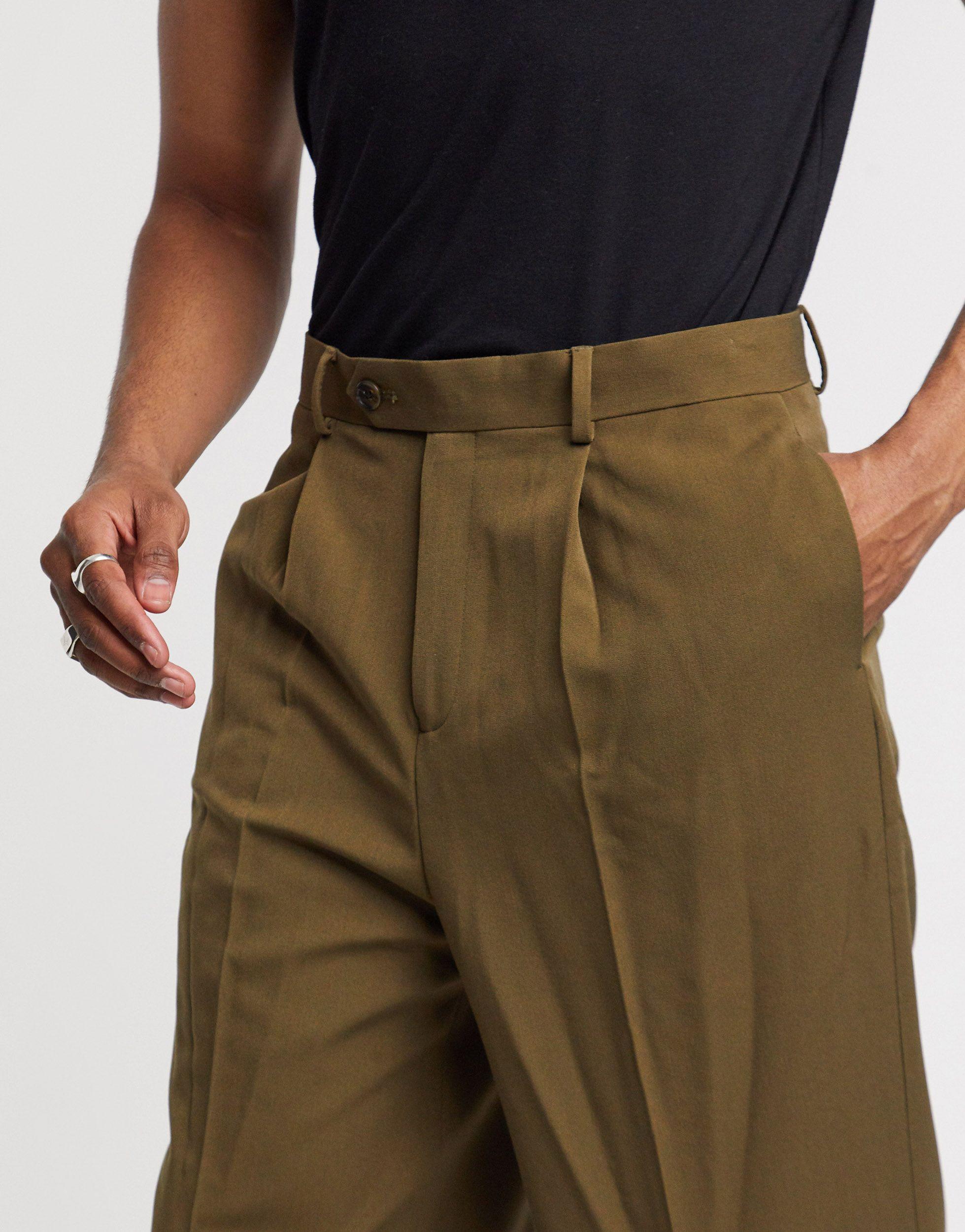 ASOS Smart High Waisted Pants for Men | Lyst
