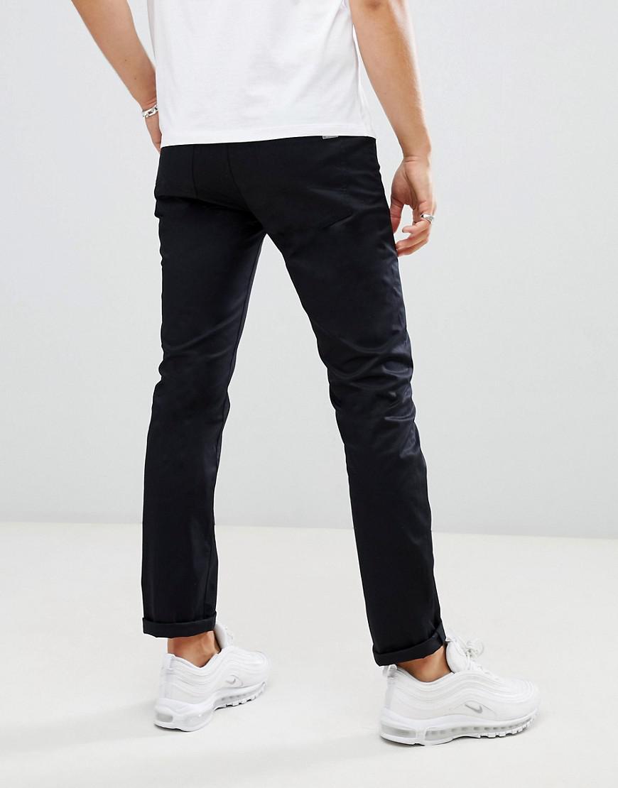 Armani Exchange Denim J13 Slim Fit 5 Pocket Gabardine Stretch Trousers In  Black for Men - Lyst