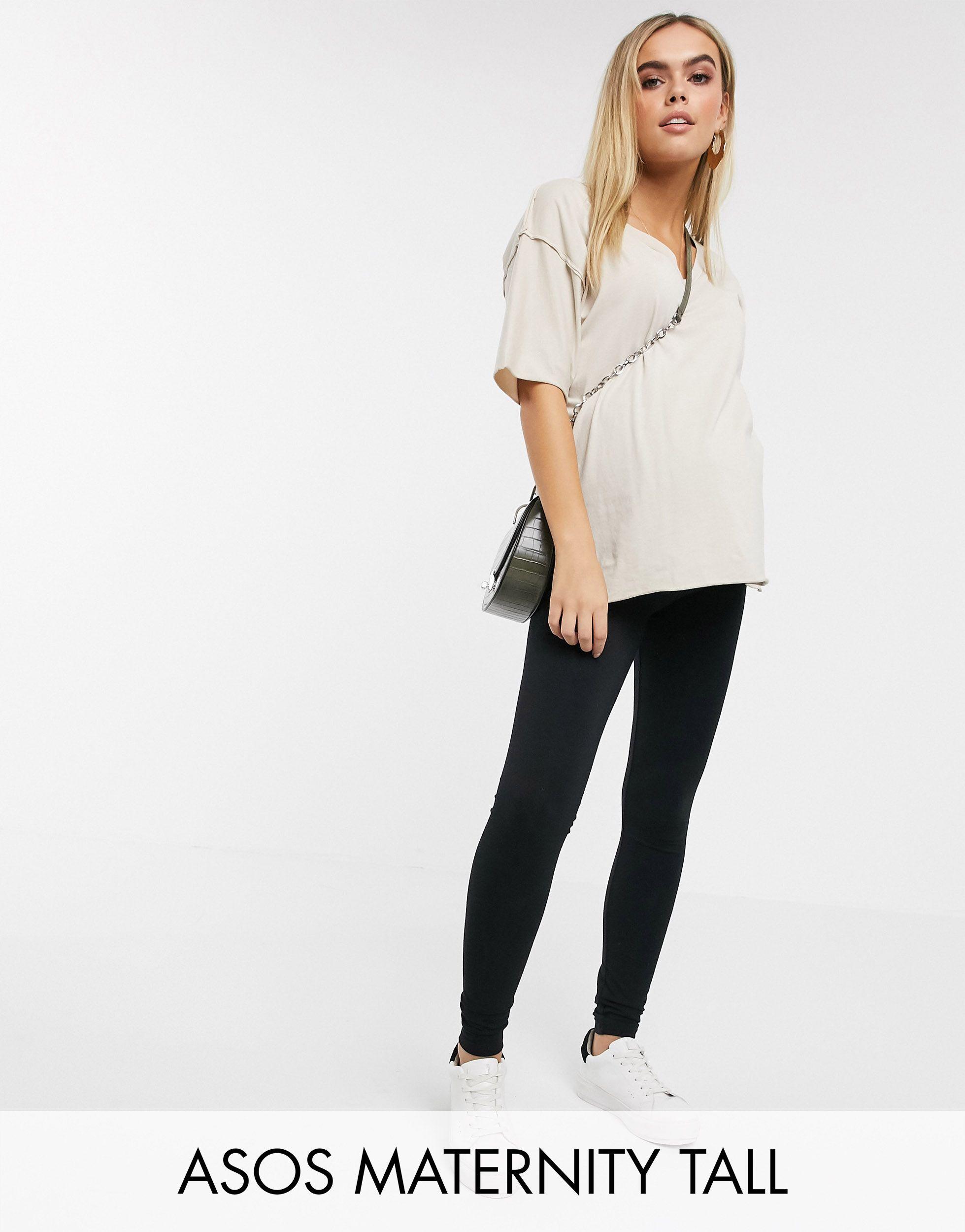 ASOS DESIGN Maternity over the bump premium supersoft leggings in maternity yoga pants medium