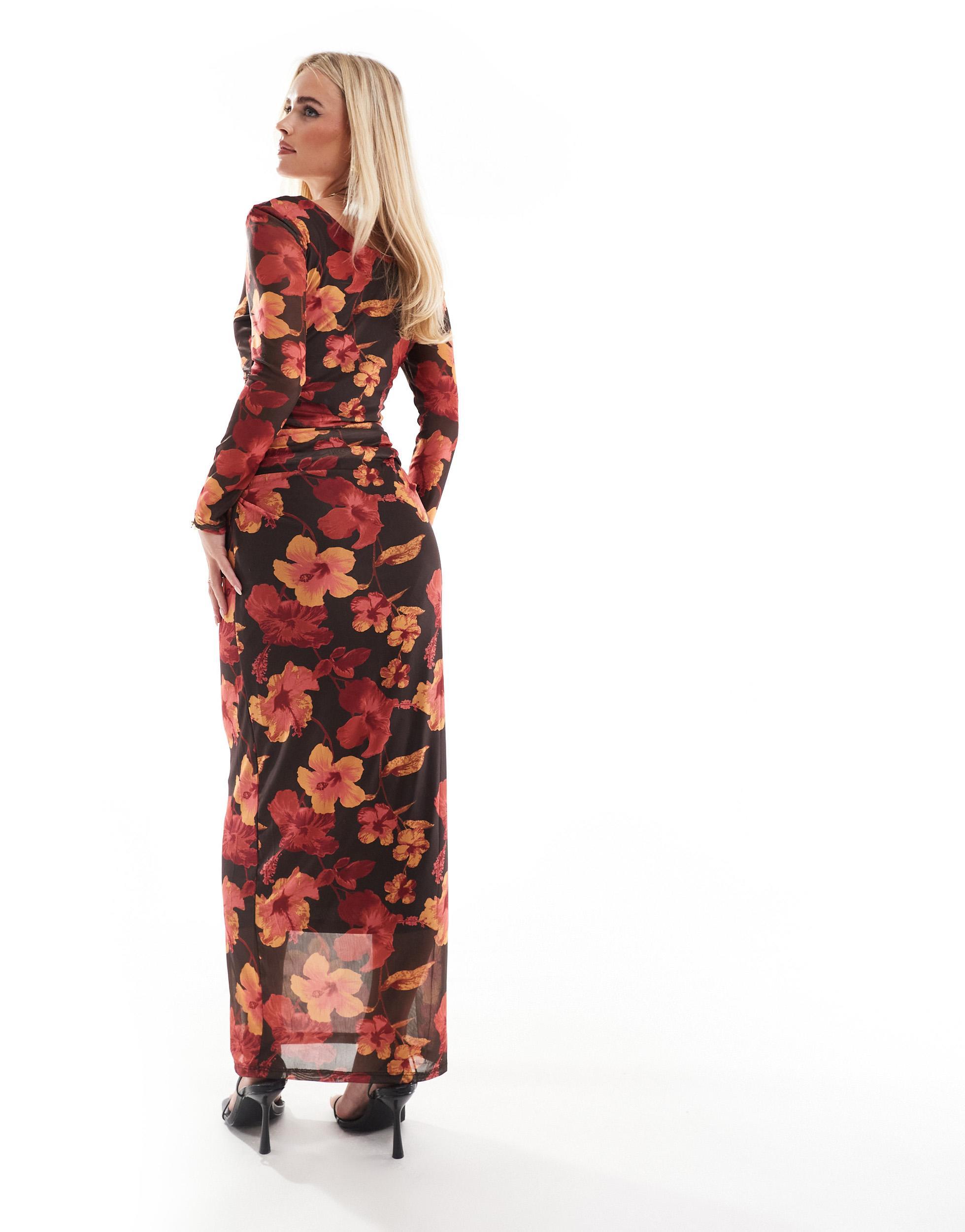 Robes Longue Fleurie Rouge pour femme Jusqu a 50 Lyst