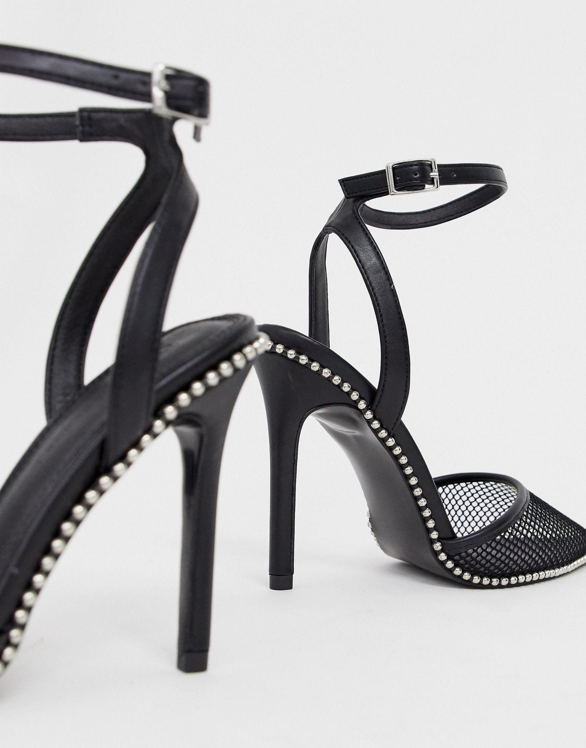 asos black pointed heels
