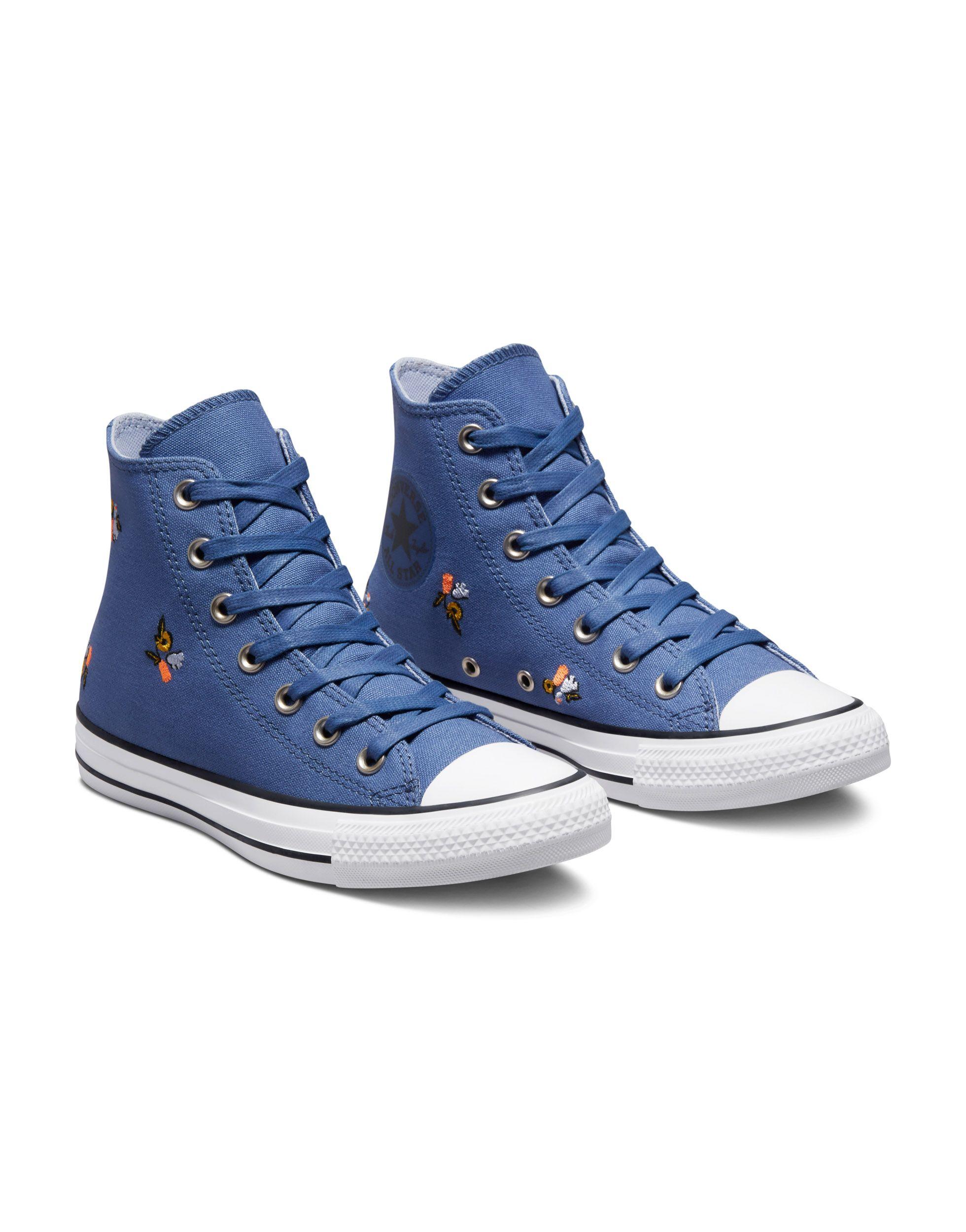 Converse Chuck Taylor All Hi Women's History Month Washed Canvas Sneakers Blue | Lyst