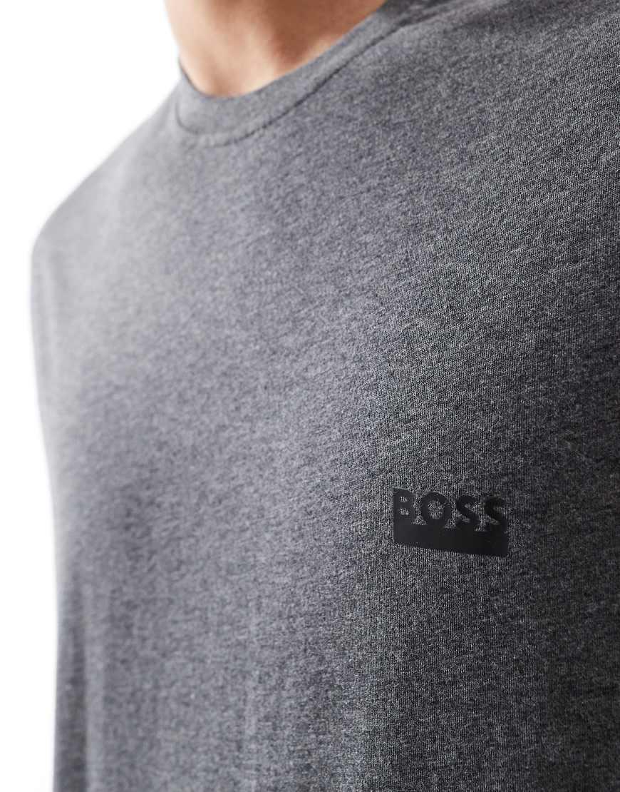 BOSS Boss Bodywear Logo T-shirt in Grey for Men Lyst UK