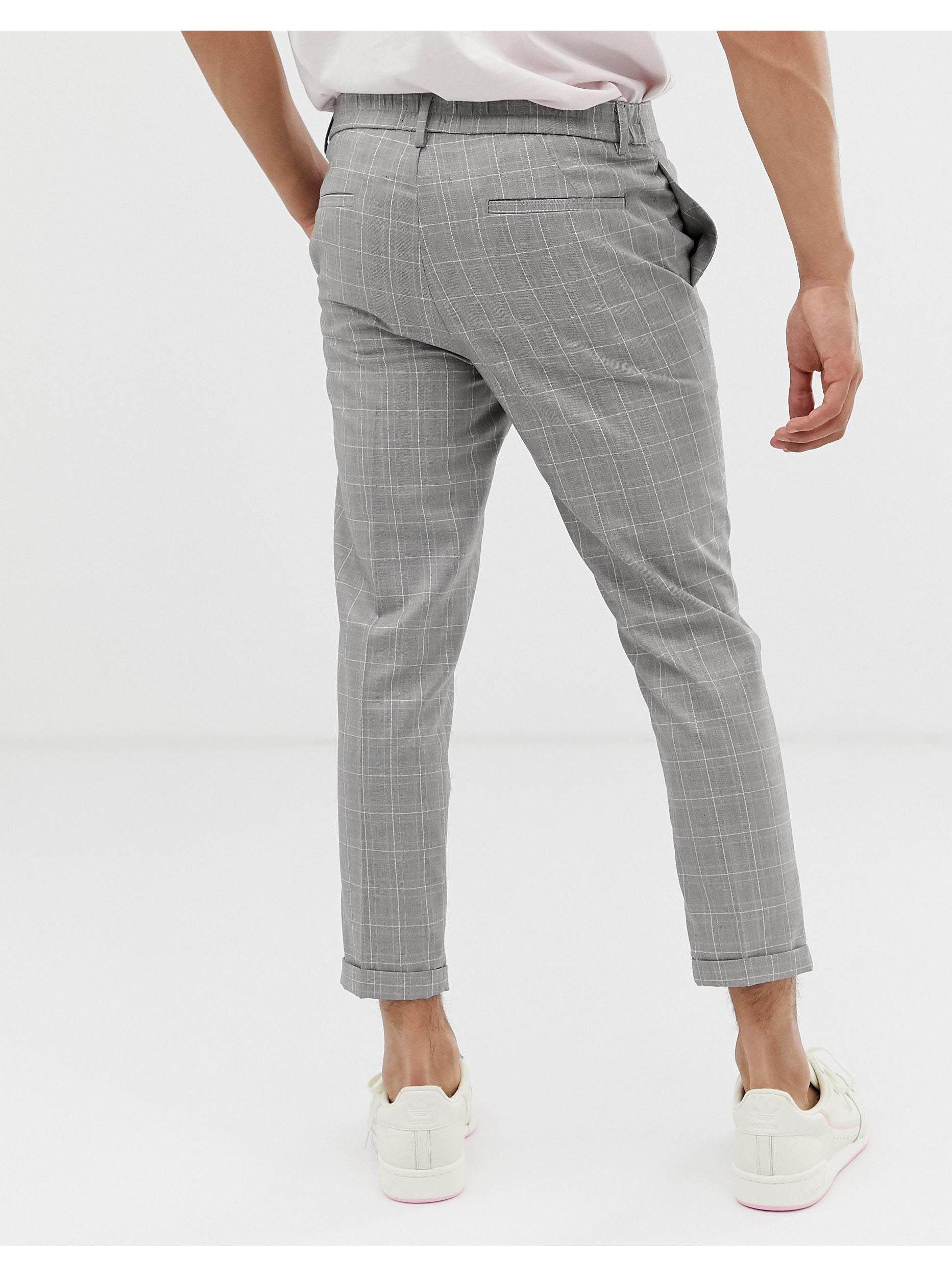 New Look Smart Trousers in Gray for Men | Lyst