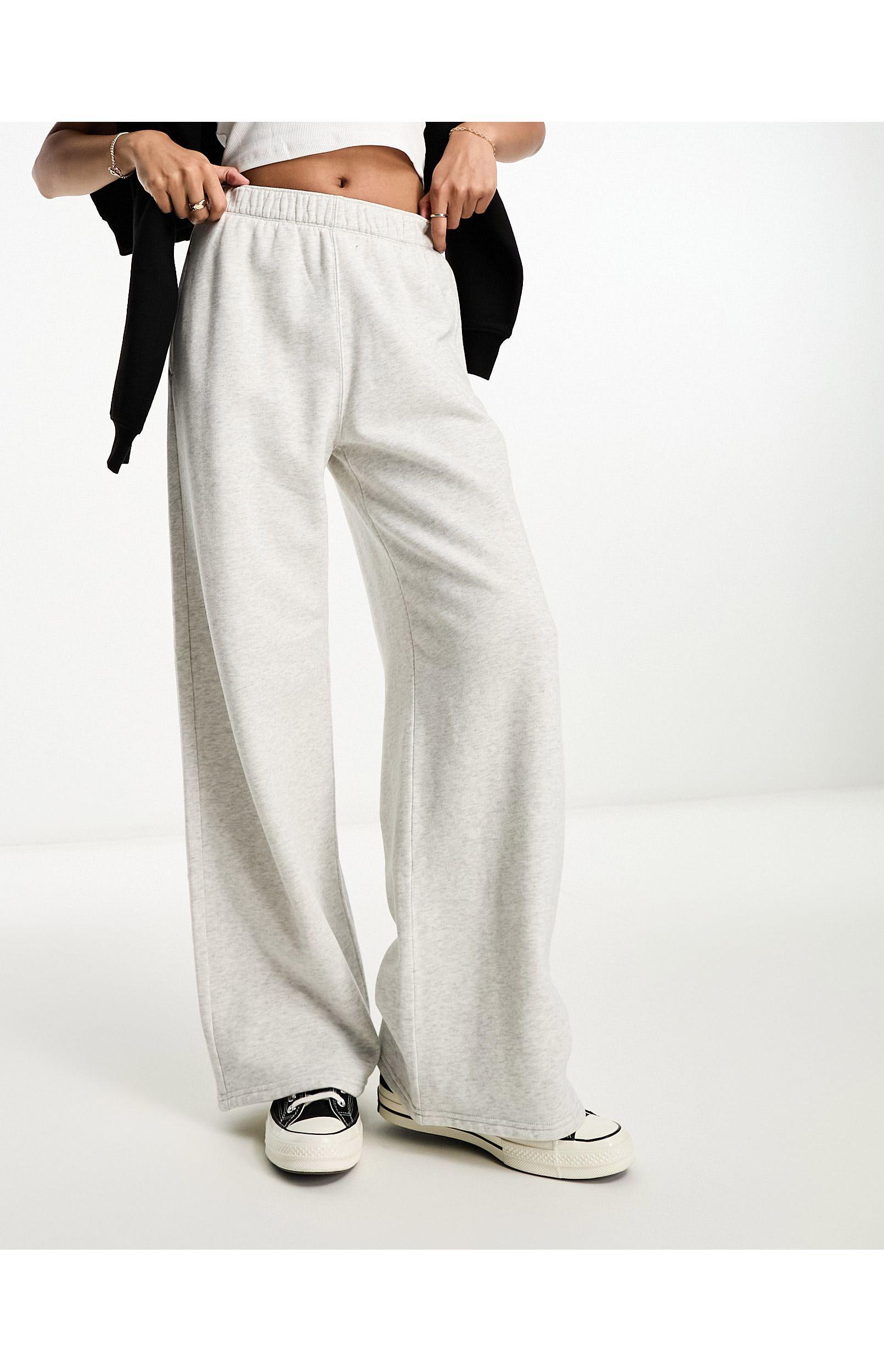 Hollister Wide Leg joggers in White | Lyst UK