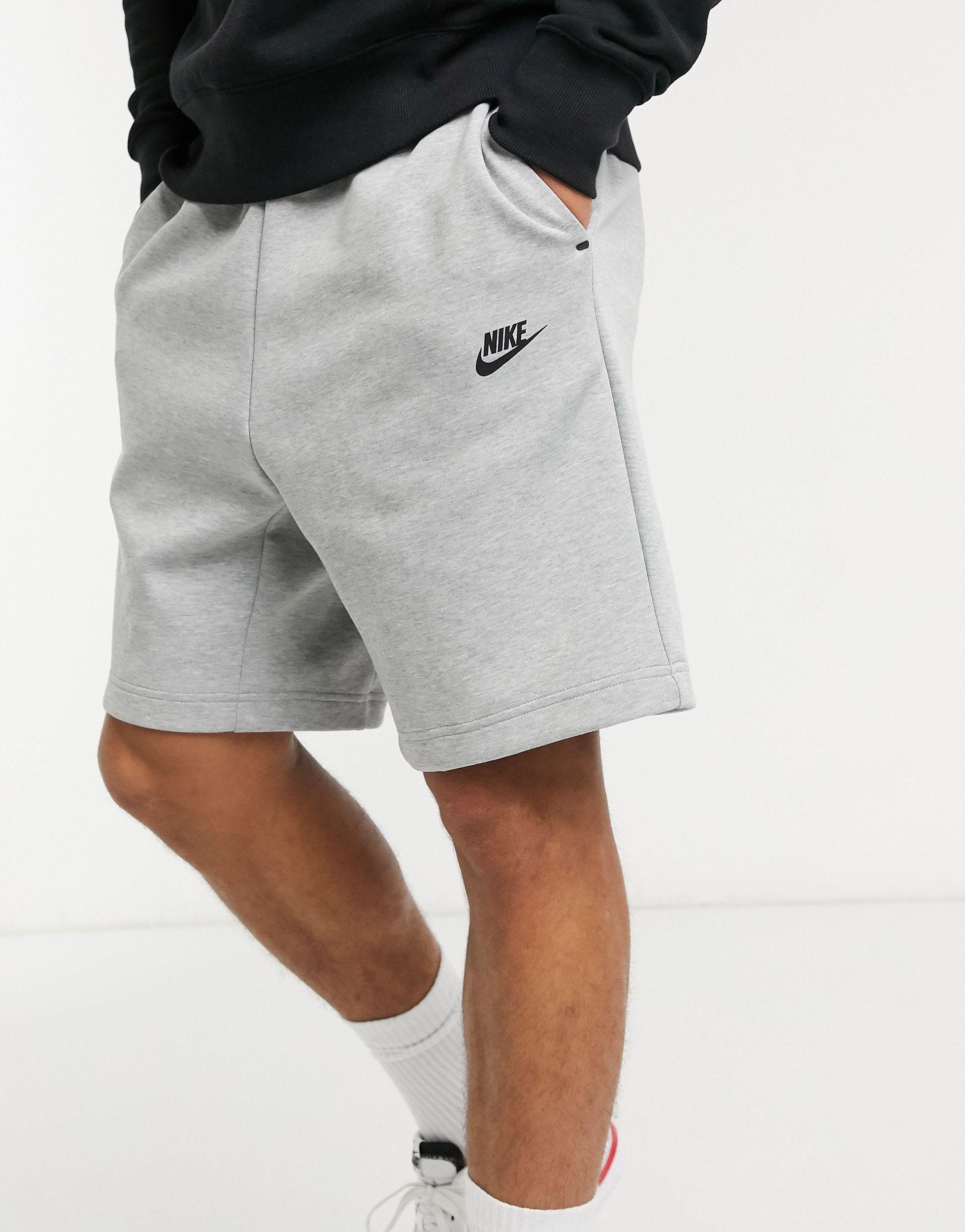 Nike Sportswear Tech Fleece Shorts in Dark Grey Heather | Black (Grey) for  Men - Save 39% | Lyst UK