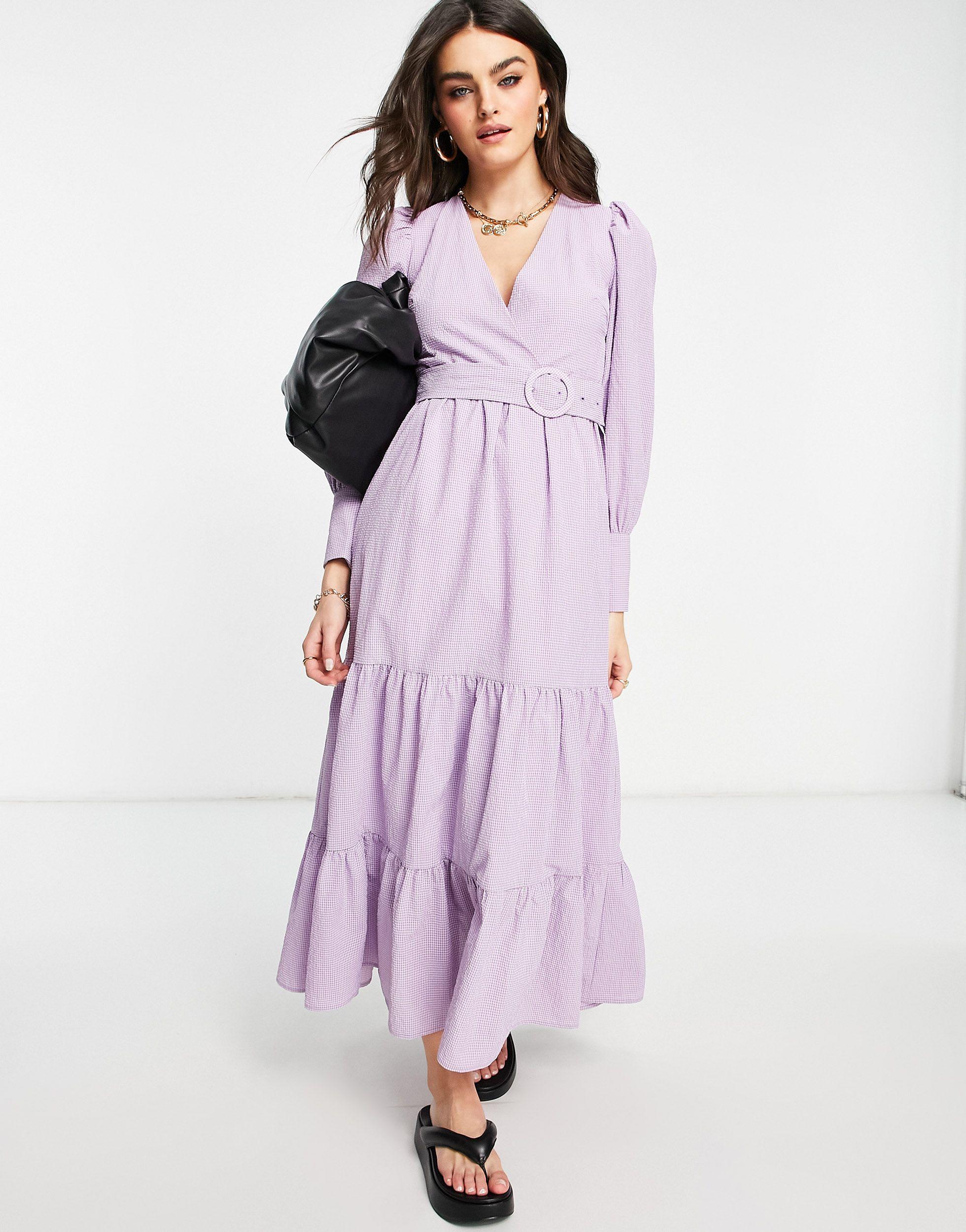 robe longue lilas
