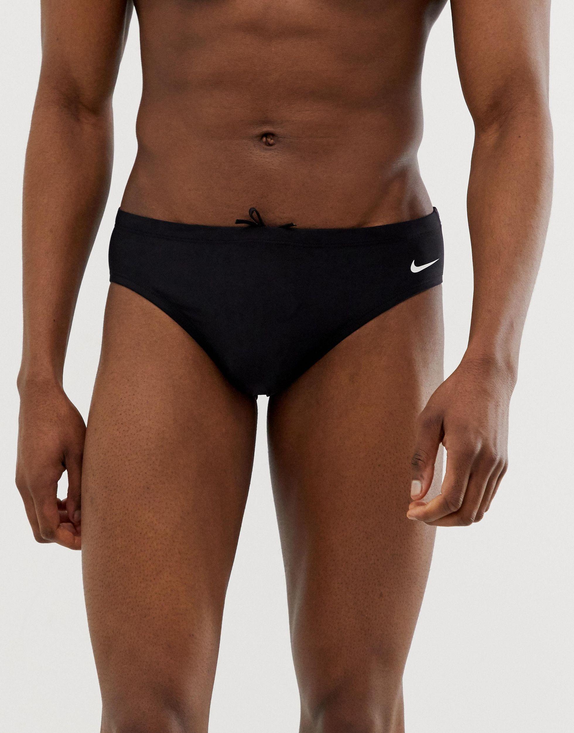 Nike Exclusive Big Swoosh Trunks in Black for Men | Lyst