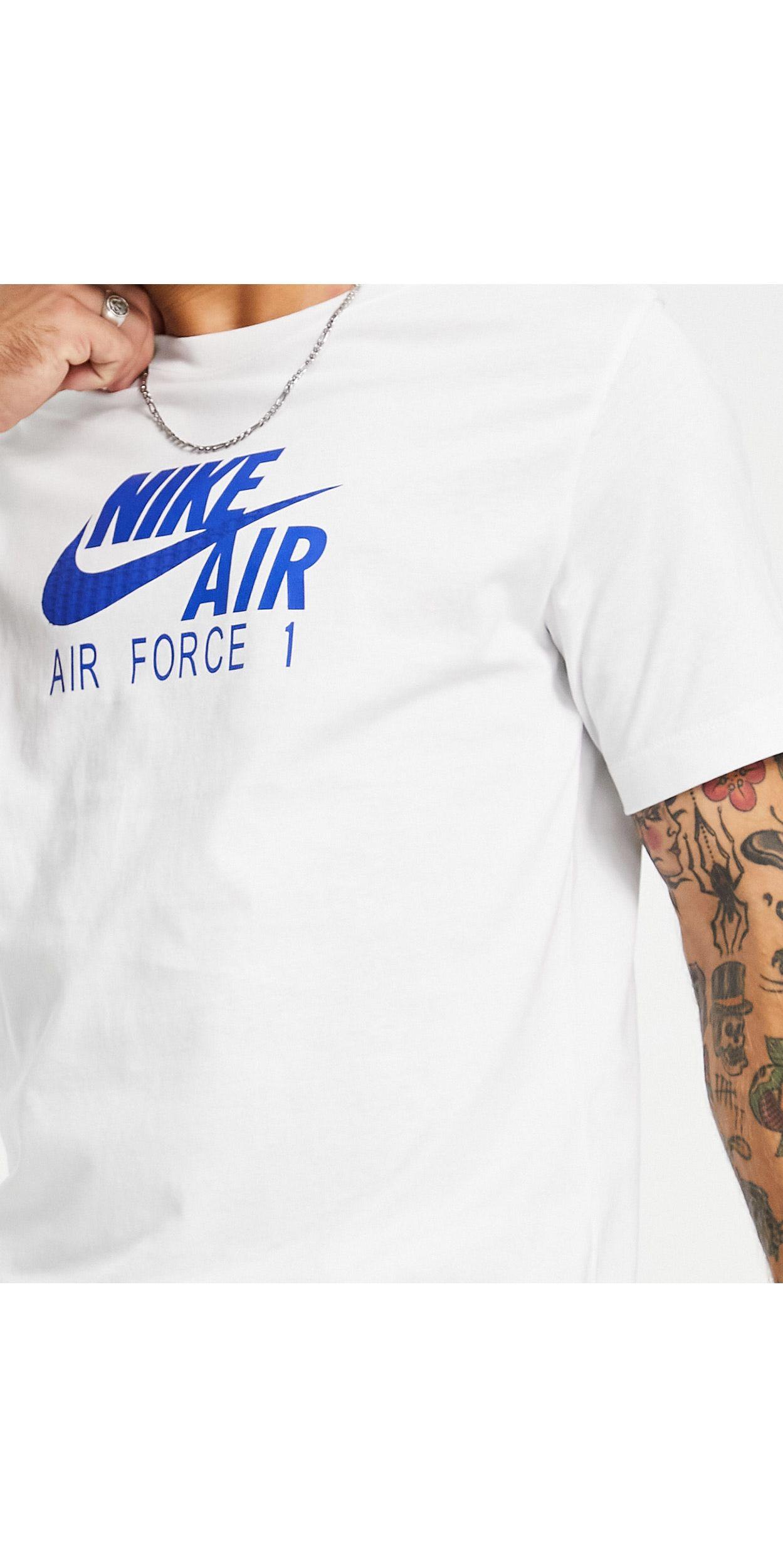 Nike Air Force 1 T-shirt in White for Men | Lyst UK
