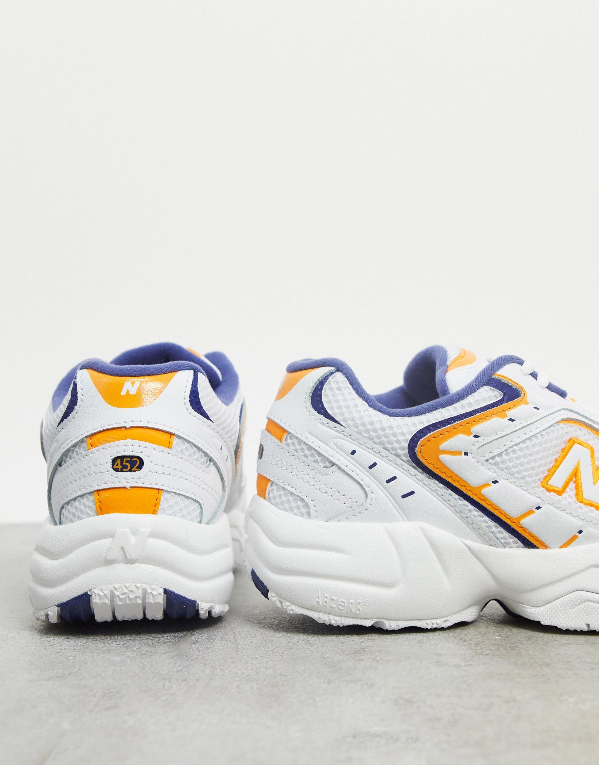 New Balance 452 Traienrs Yellow And White for Men | Lyst