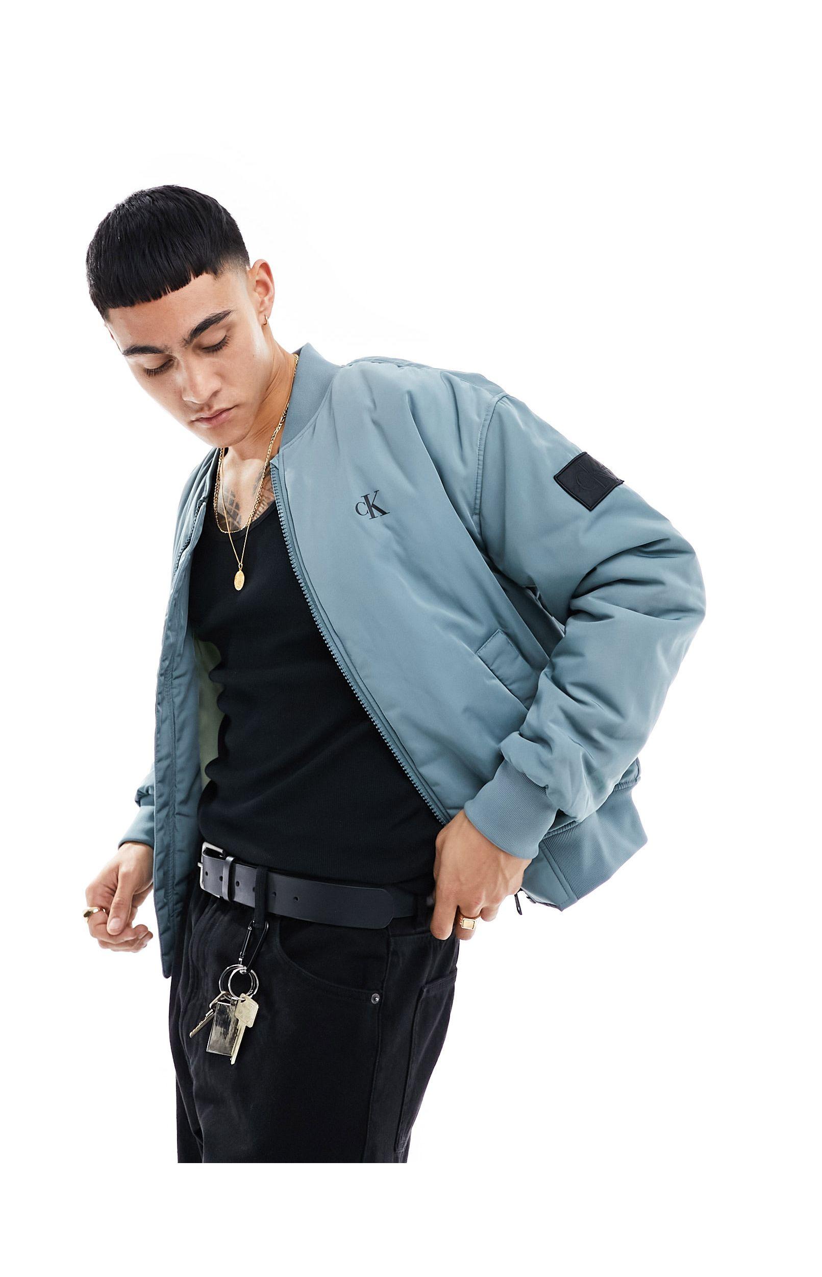 Mens teal hot sale bomber jacket