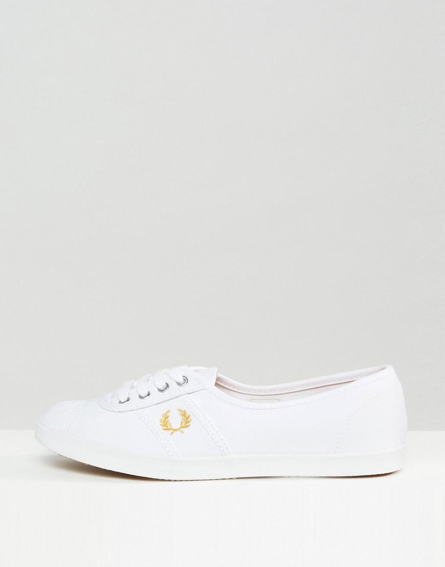 Fred Perry Canvas Aubrey White Sneakers - Lyst