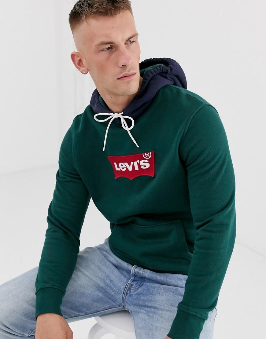 Dark Green Levi's Men's Full Zip Hoodie 196250028. Dark Green Levi's Men's Full Zip Hoodie 196250028.