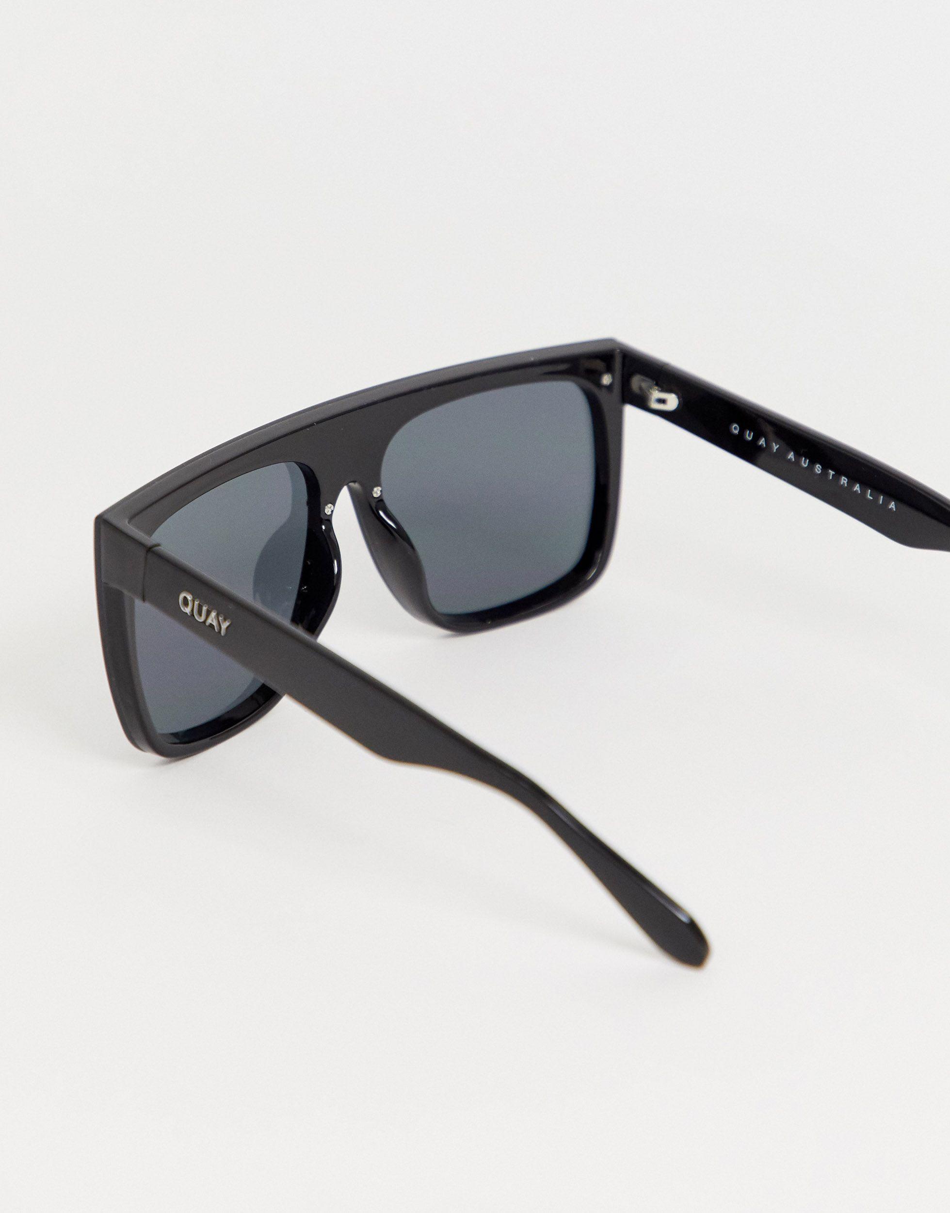 quay flat top sunglasses