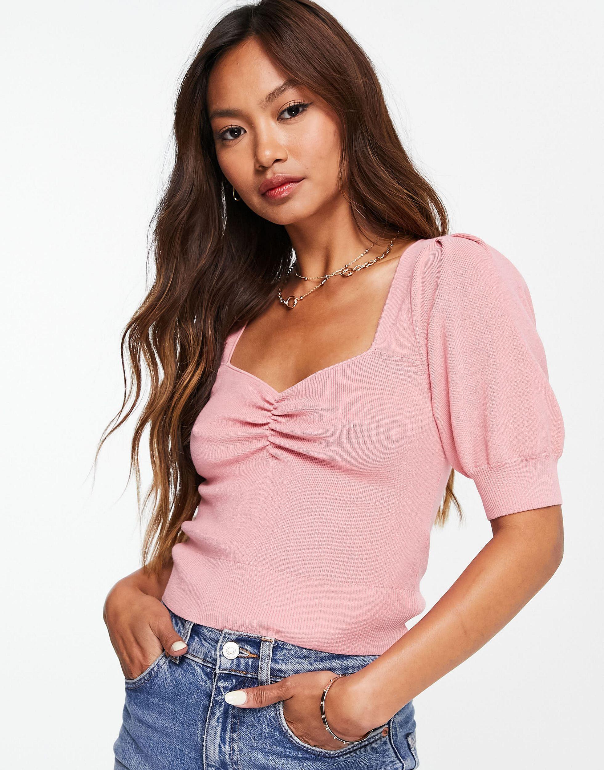 Knit sweetheart store top