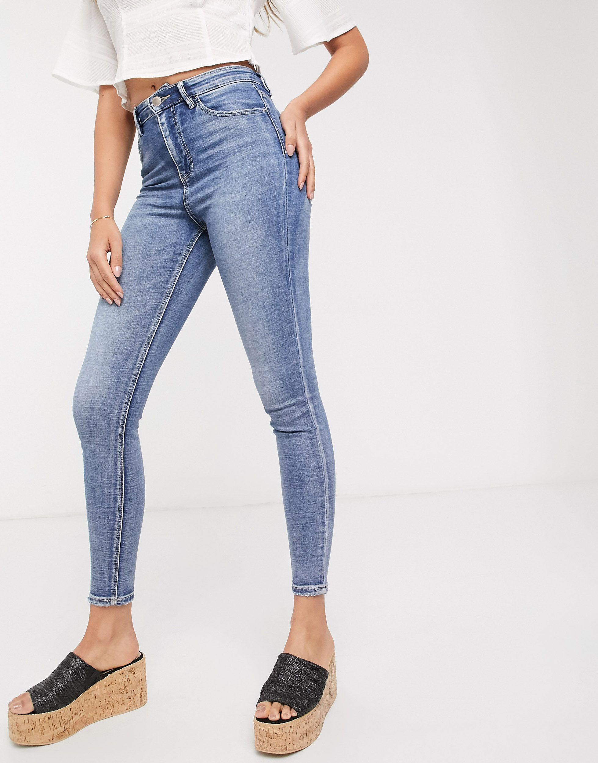 Super High Waist Skinny Jeans 