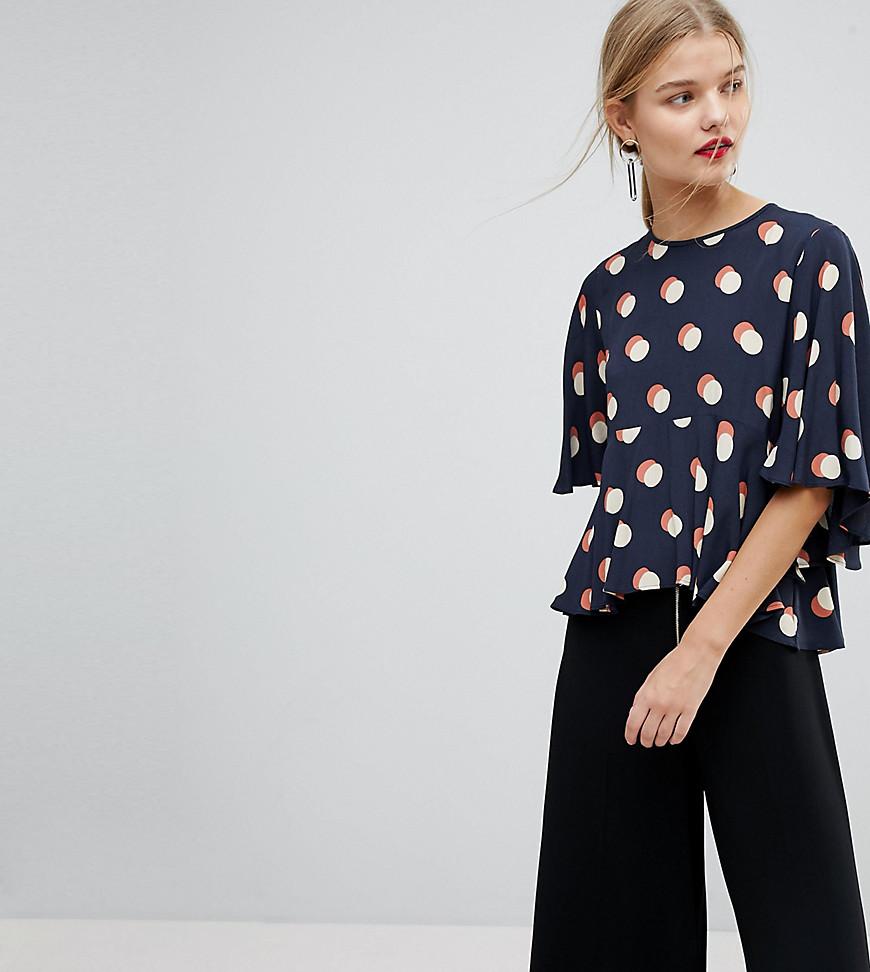 blusa lunares mango