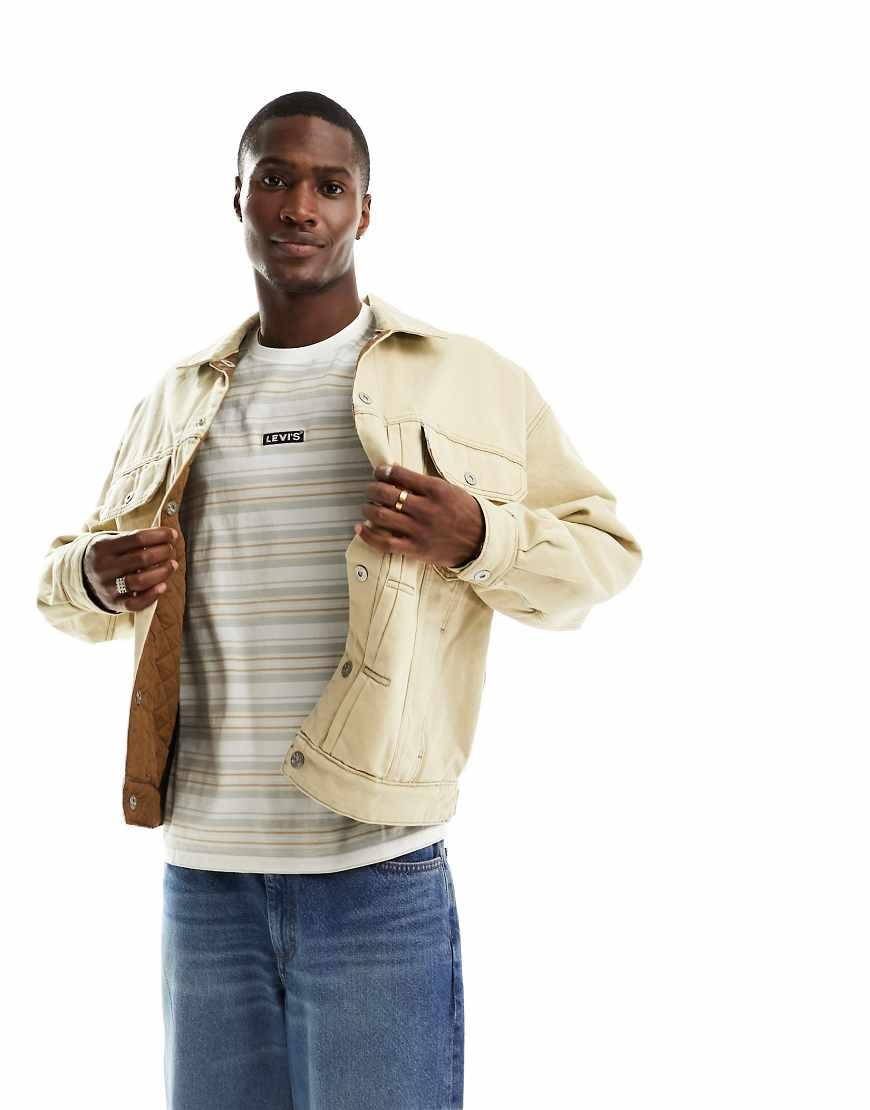 Levi s Silvertab Reversible Denim Trucker Jacket in Blue for Men Lyst UK