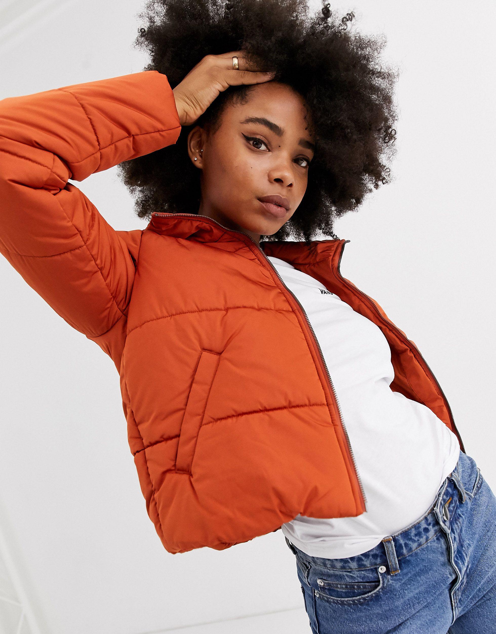 Vans Synthetic Foundry Puffer Rust Jacket-orange - Lyst