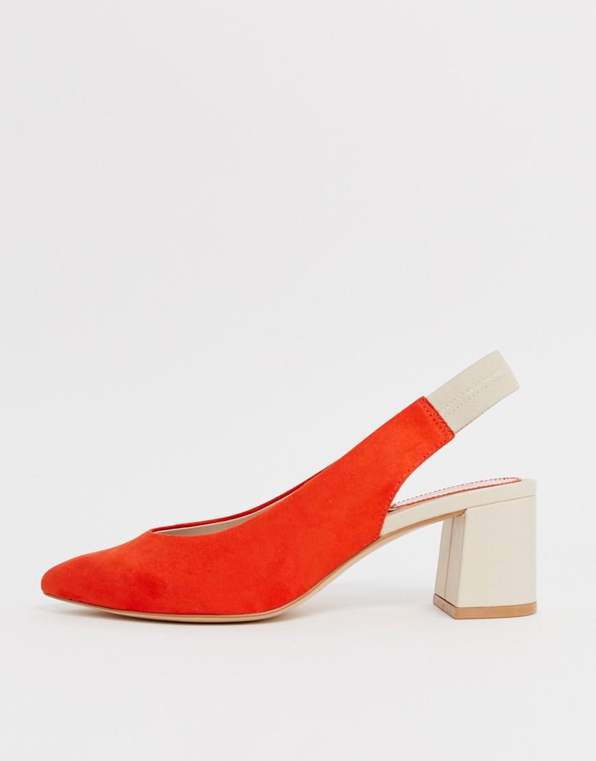 Zapatos rojos con tira trasera Stradivarius de Denim de color Negro | Lyst