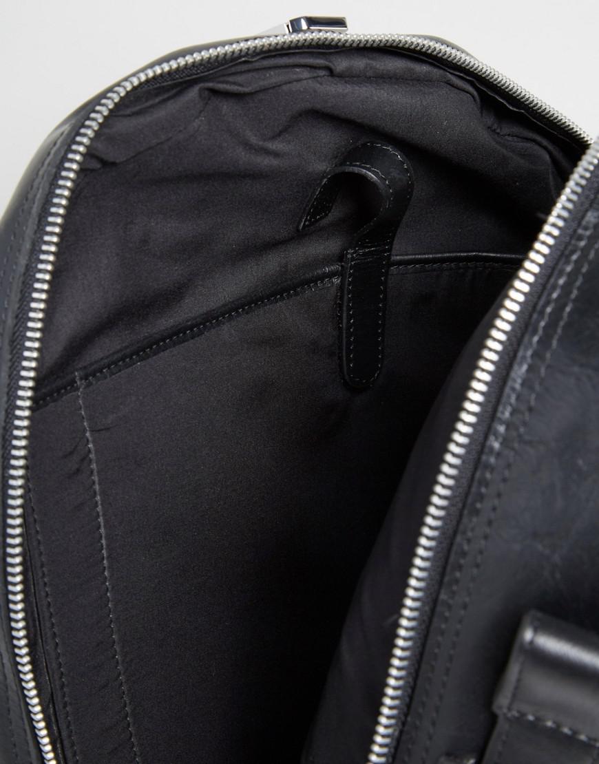 Black Leather Supreme Backpack | Literacy Basics