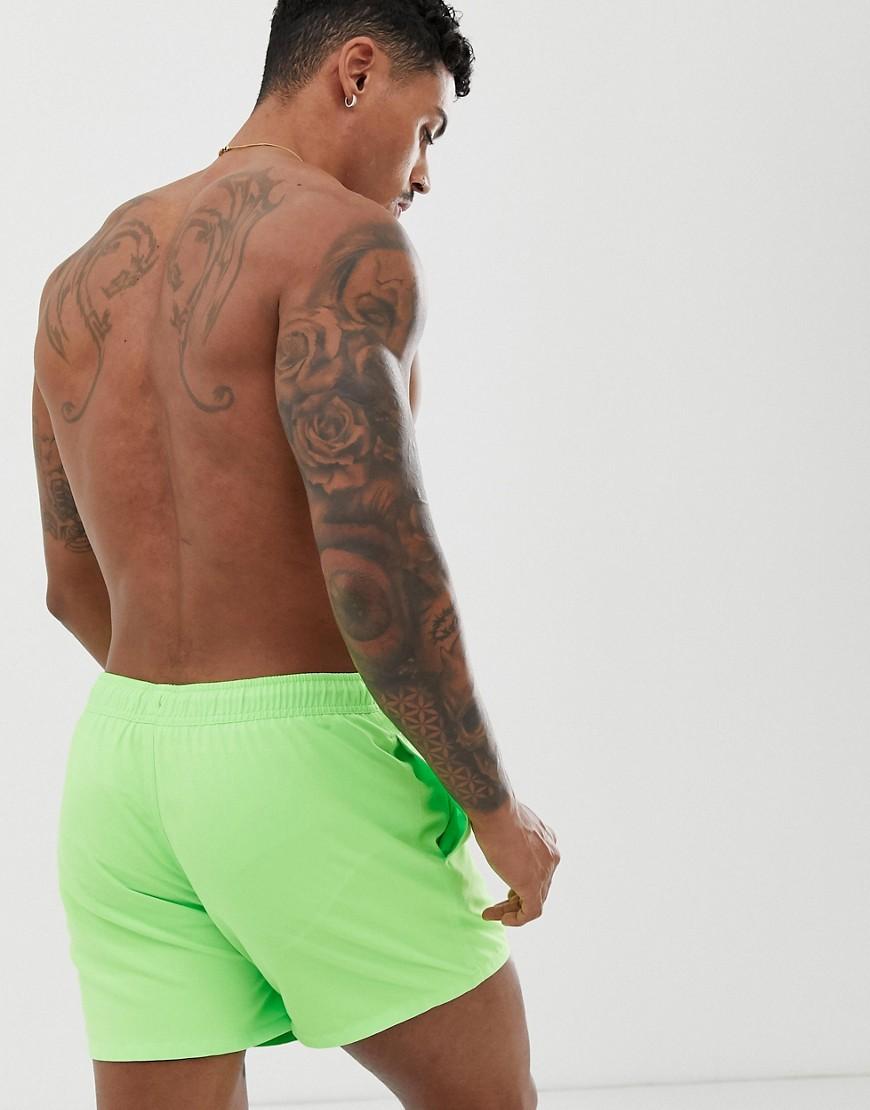 ASOS Swim Shorts In Neon Green Super Short Length for Men | Lyst