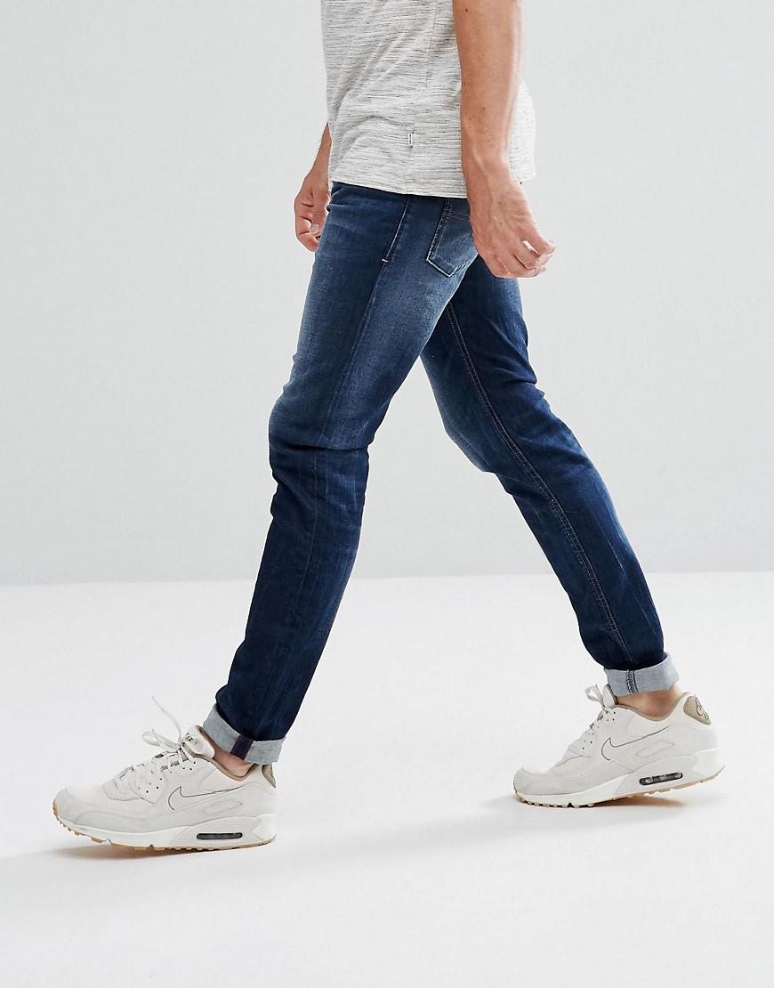 DIESEL Denim Sleenker Skinny Jean 0685t Mid Blue Wash for Men | Lyst